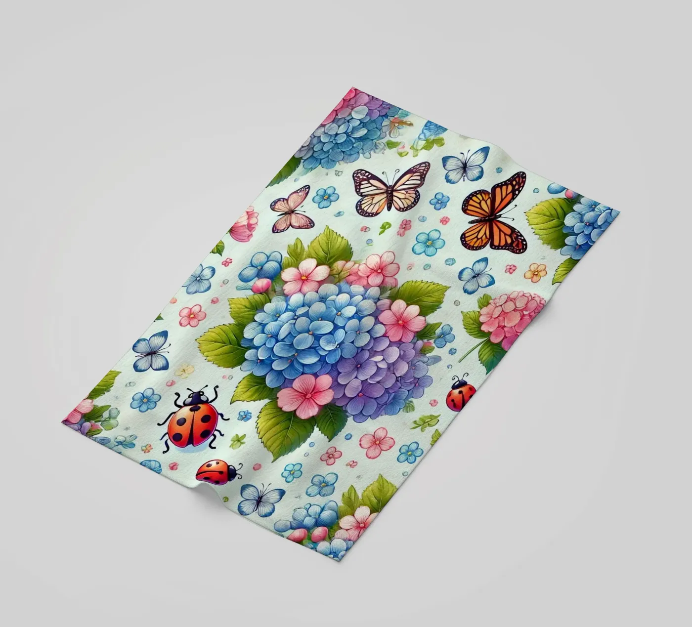 Armonia di ortensie telo mare da Organic Aesthetics