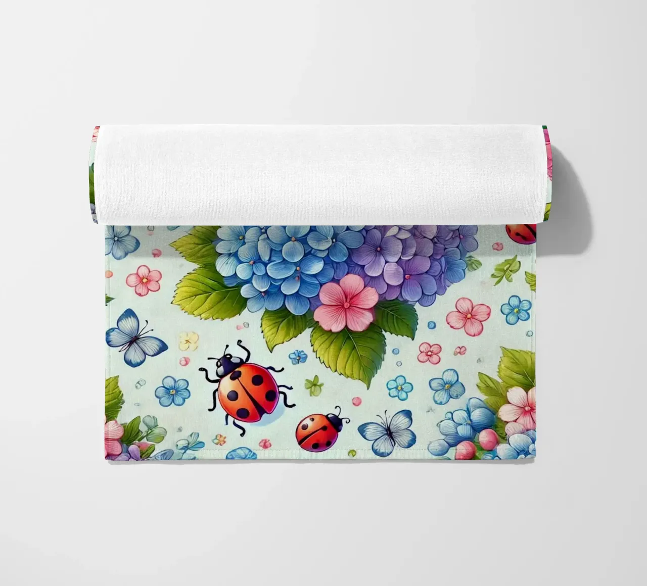 Hydrangea Harmony beach towel by Organic Aesthetics