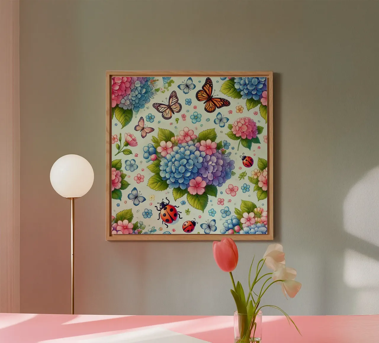 Hydrangea Harmony forex plate by Organic Aesthetics