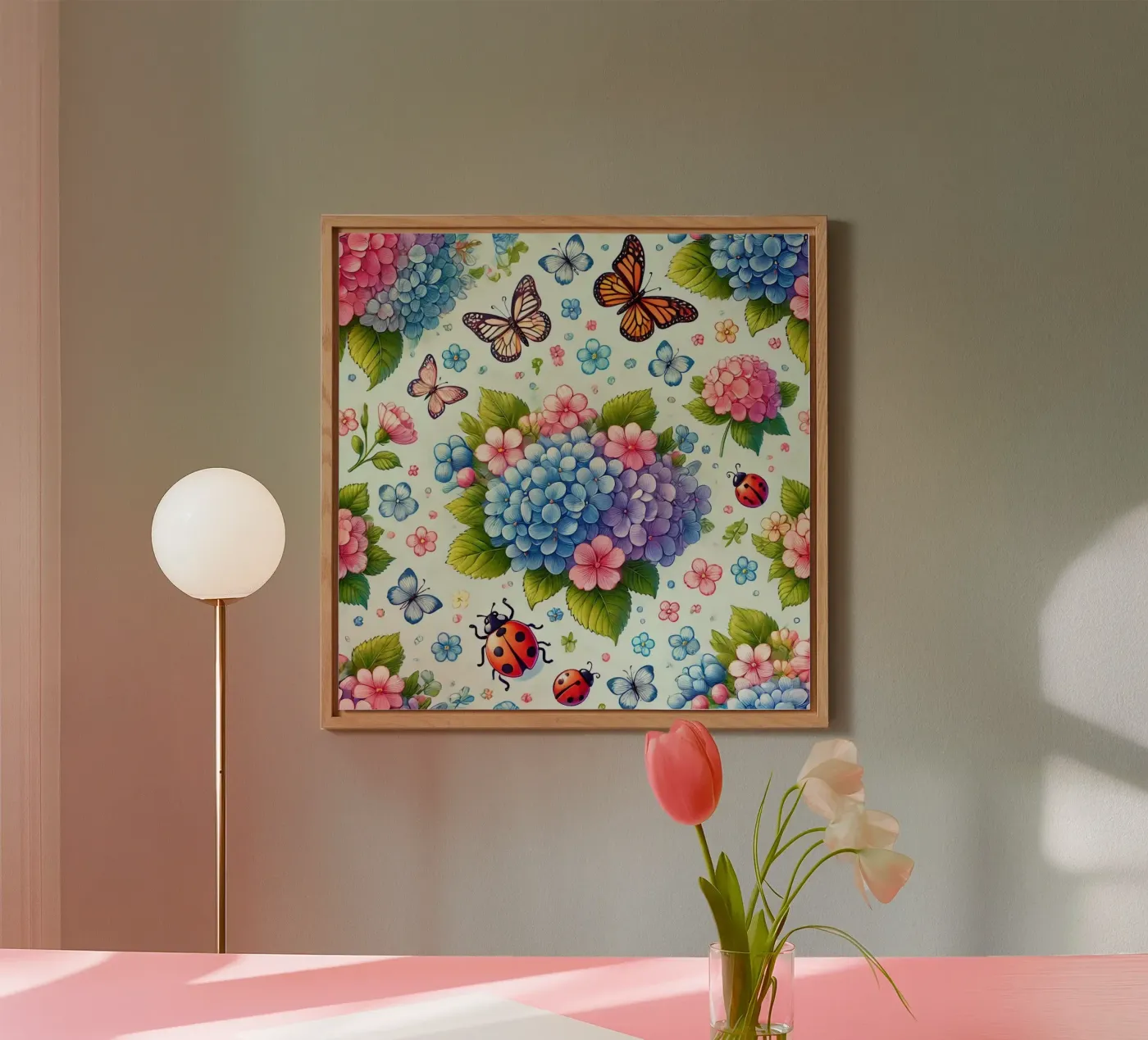 Armonia di ortensie pannello forex da Organic Aesthetics