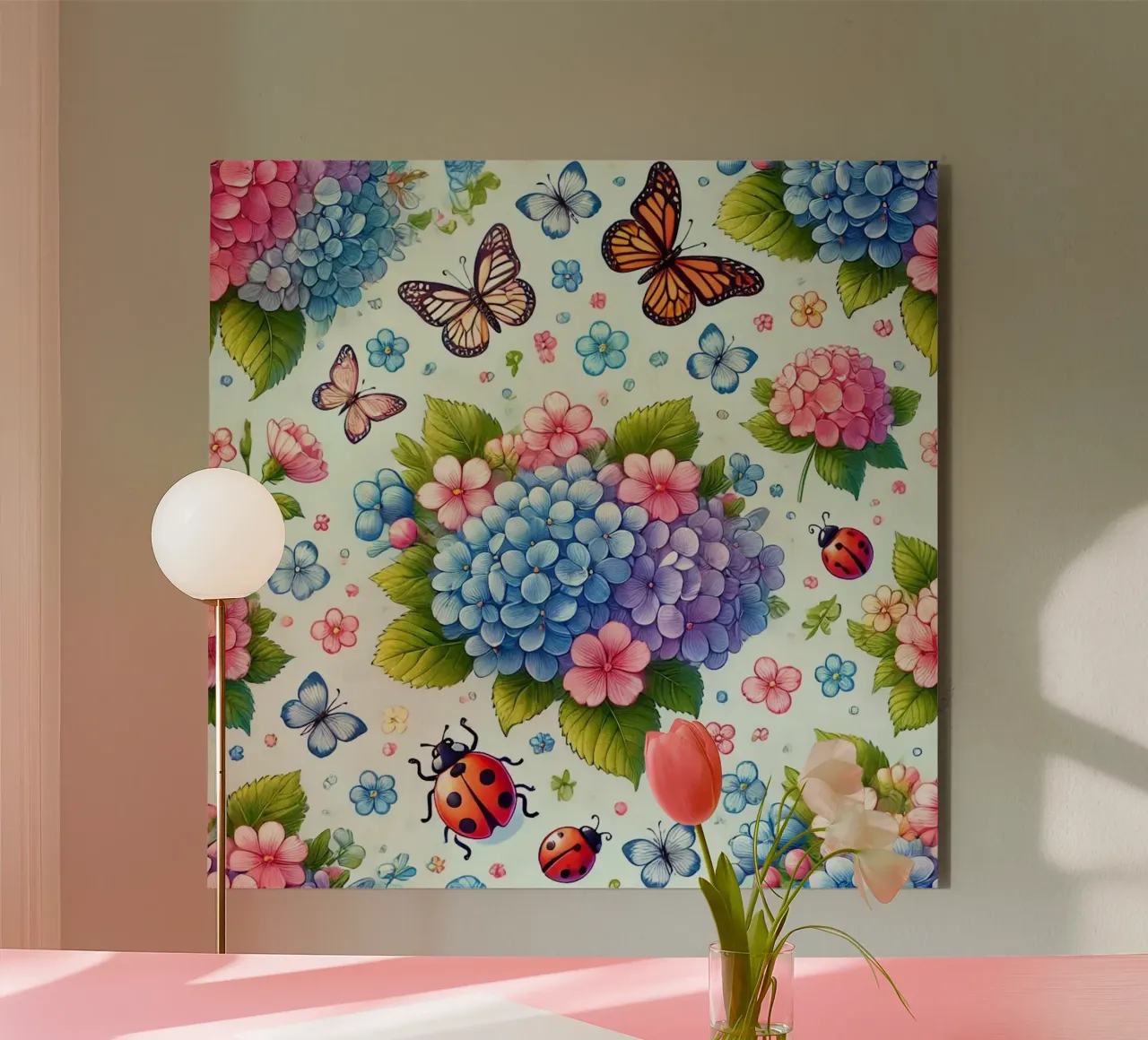 Hydrangea Harmony forex plate by Organic Aesthetics