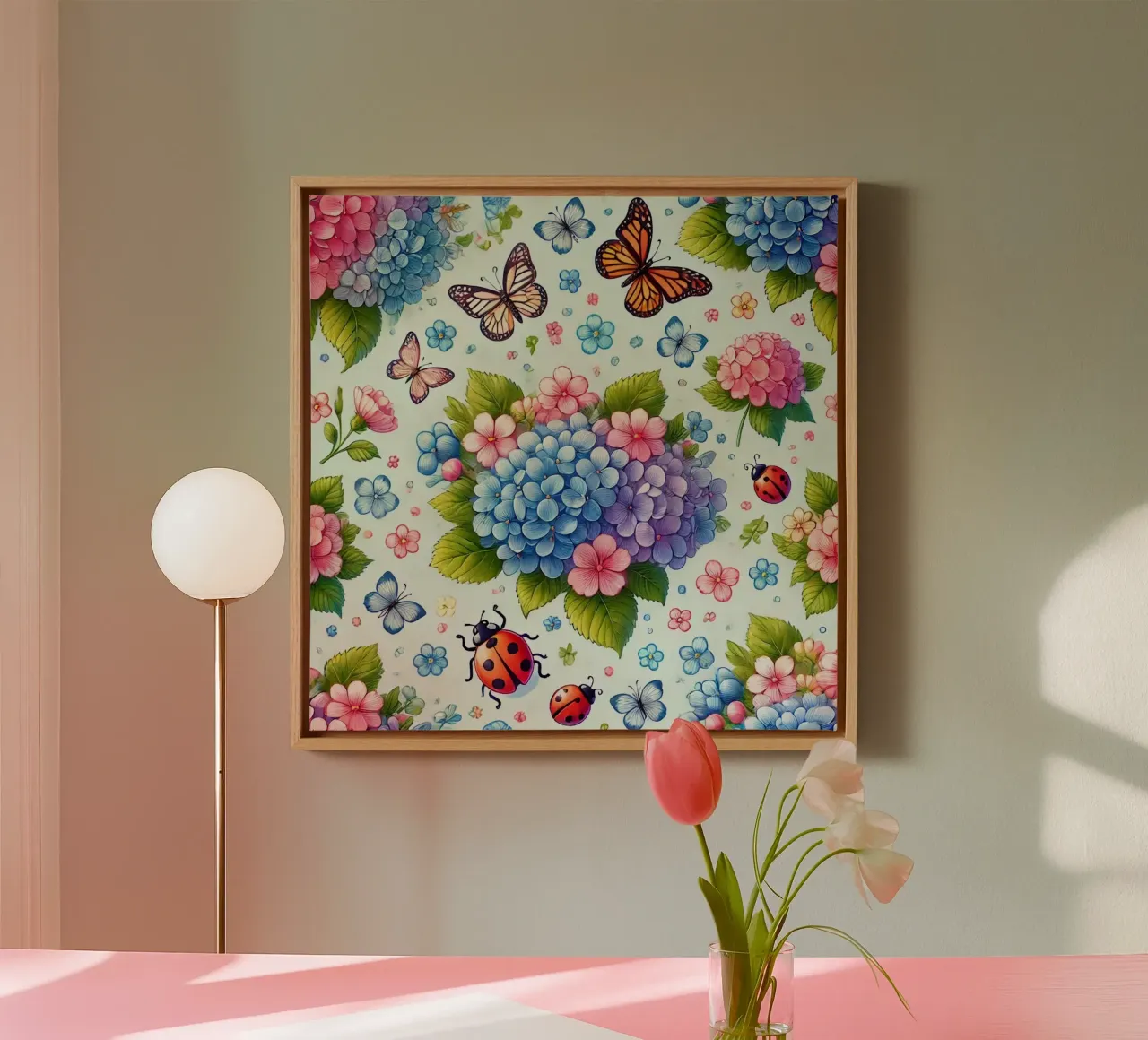 Hydrangea Harmony product.type.leinwand common.byCreator Organic Aesthetics