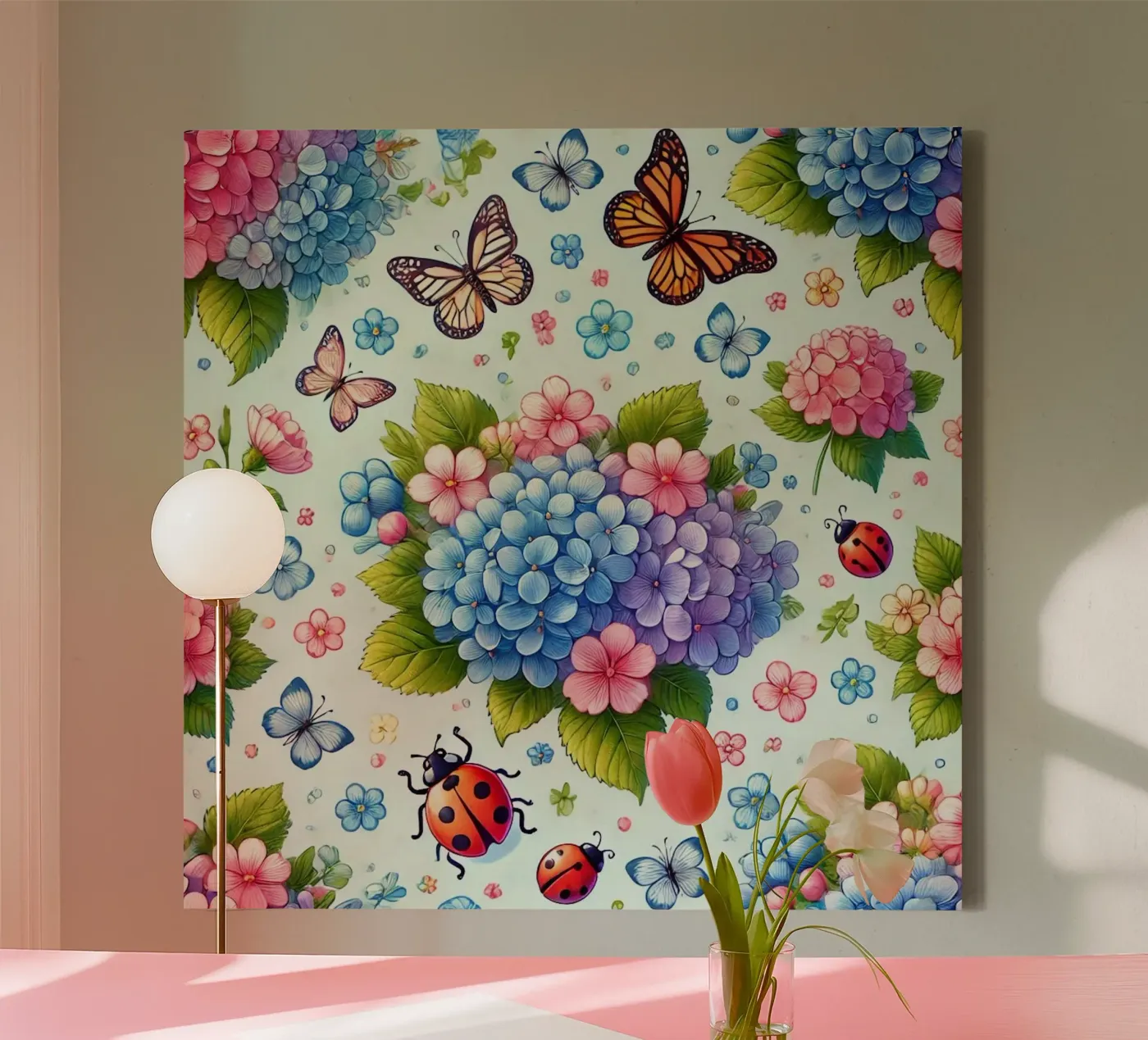 Hydrangea Harmony canvas by Organic Aesthetics