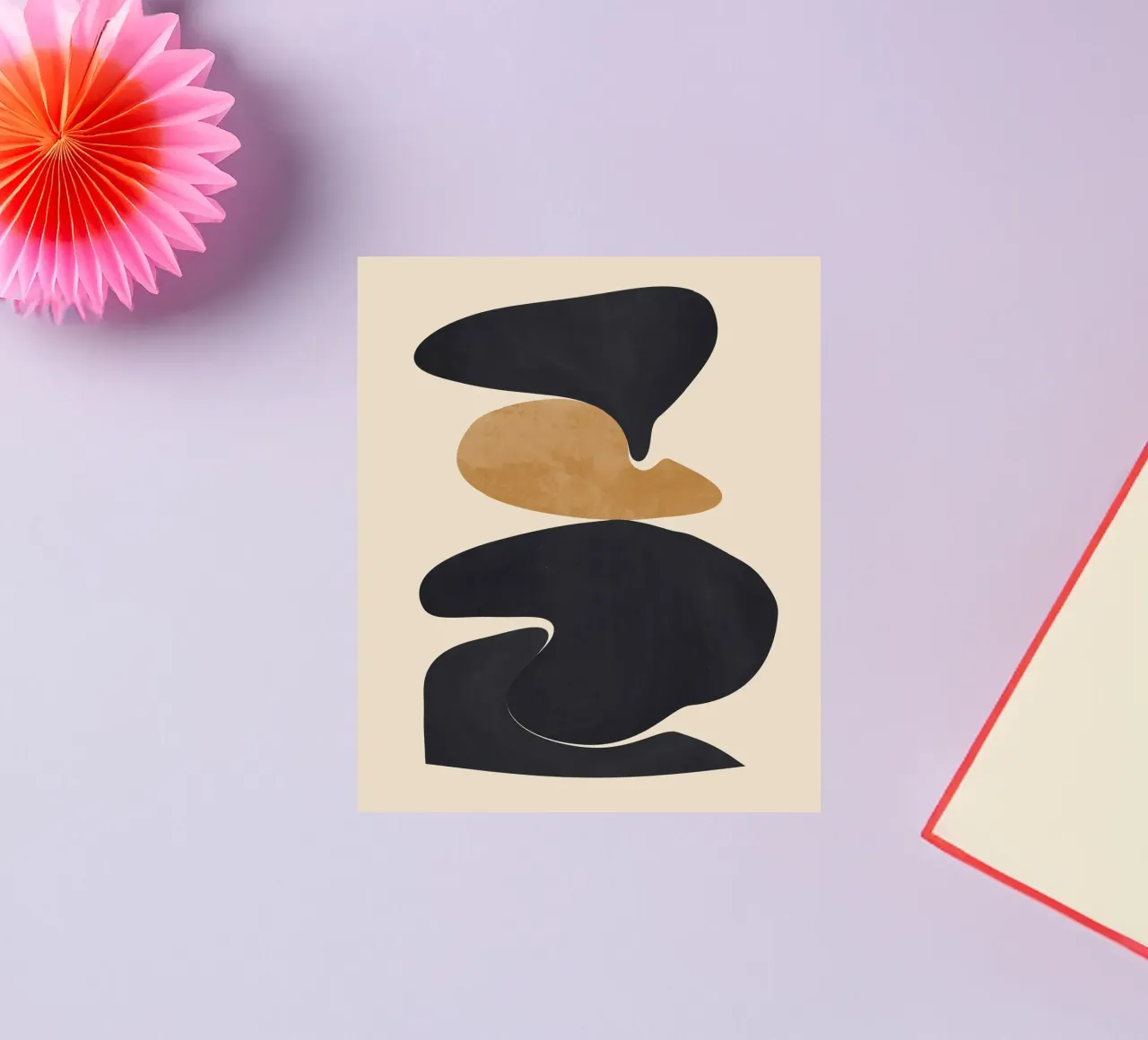 Modern Abstract Shapes 115 sticker by ThingDesign
