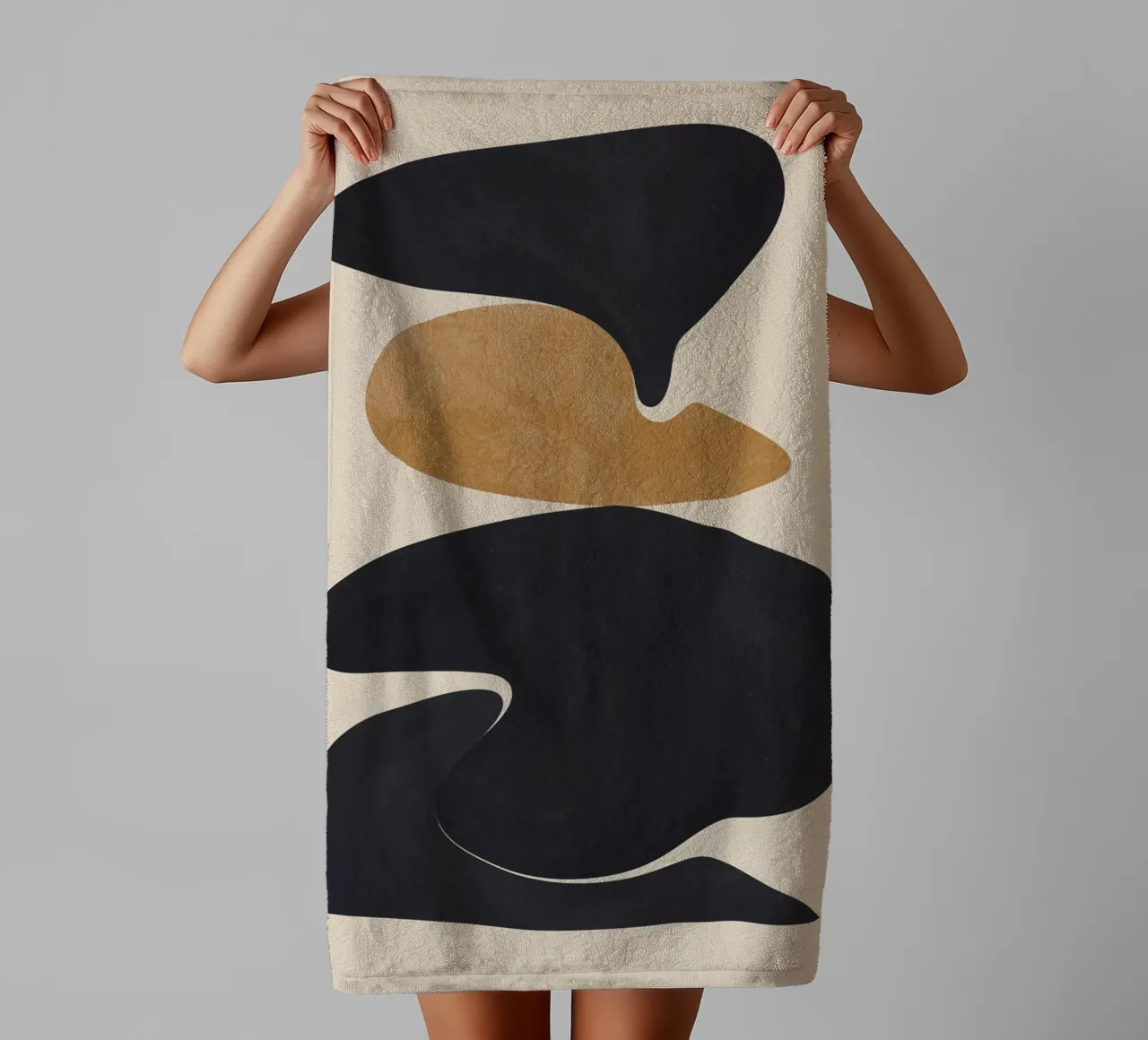 Modern Abstract Shapes 115 towel by ThingDesign