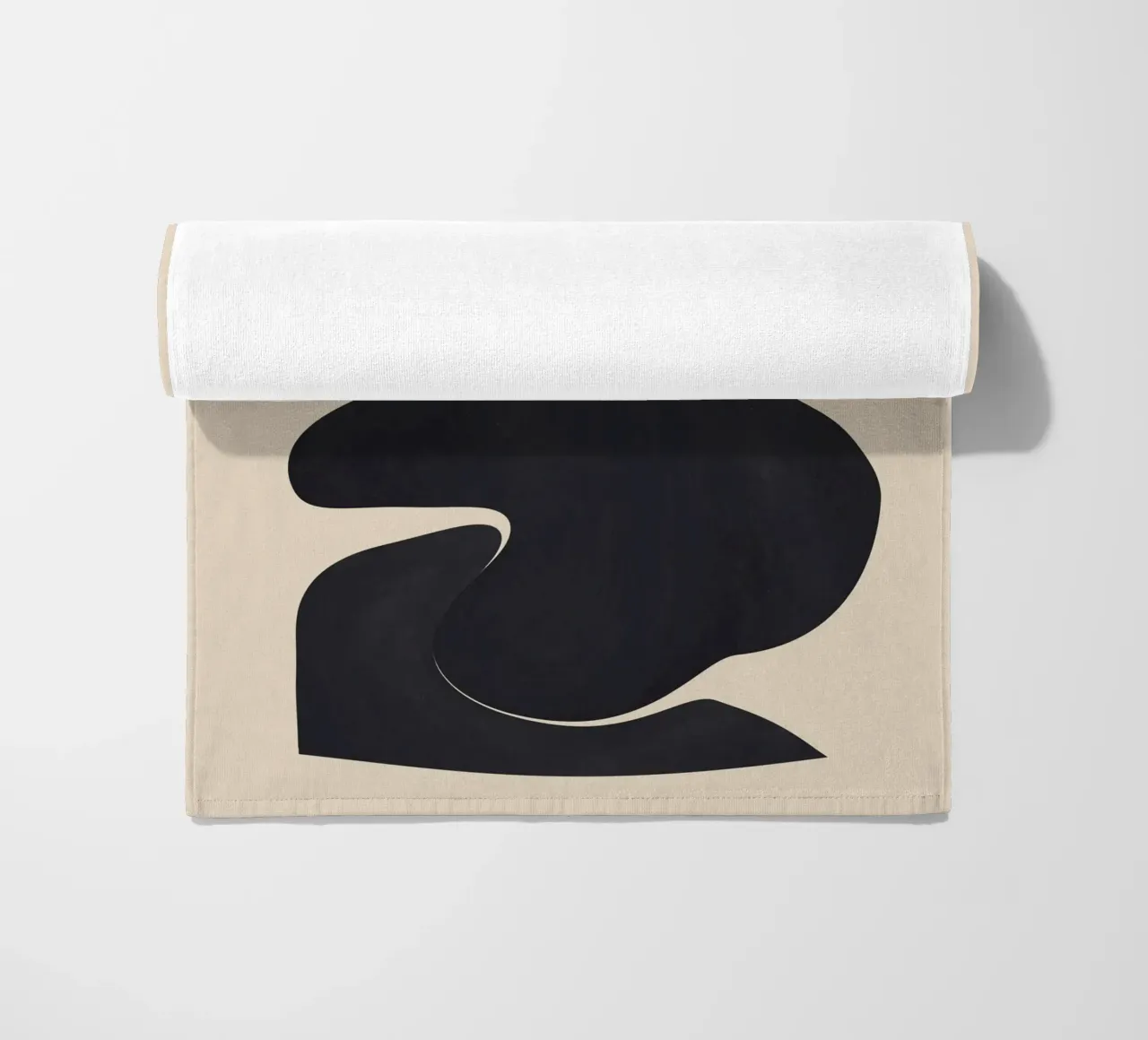 Modern Abstract Shapes 115 beach towel by ThingDesign