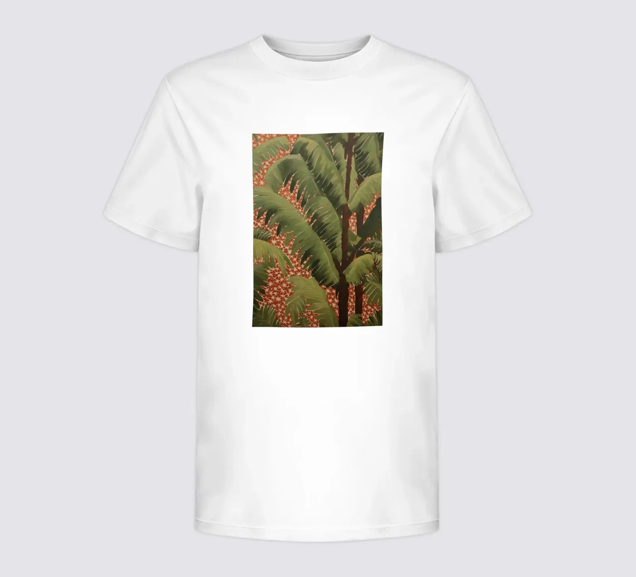 Summery palm flora kids t-shirt by Carinaprint