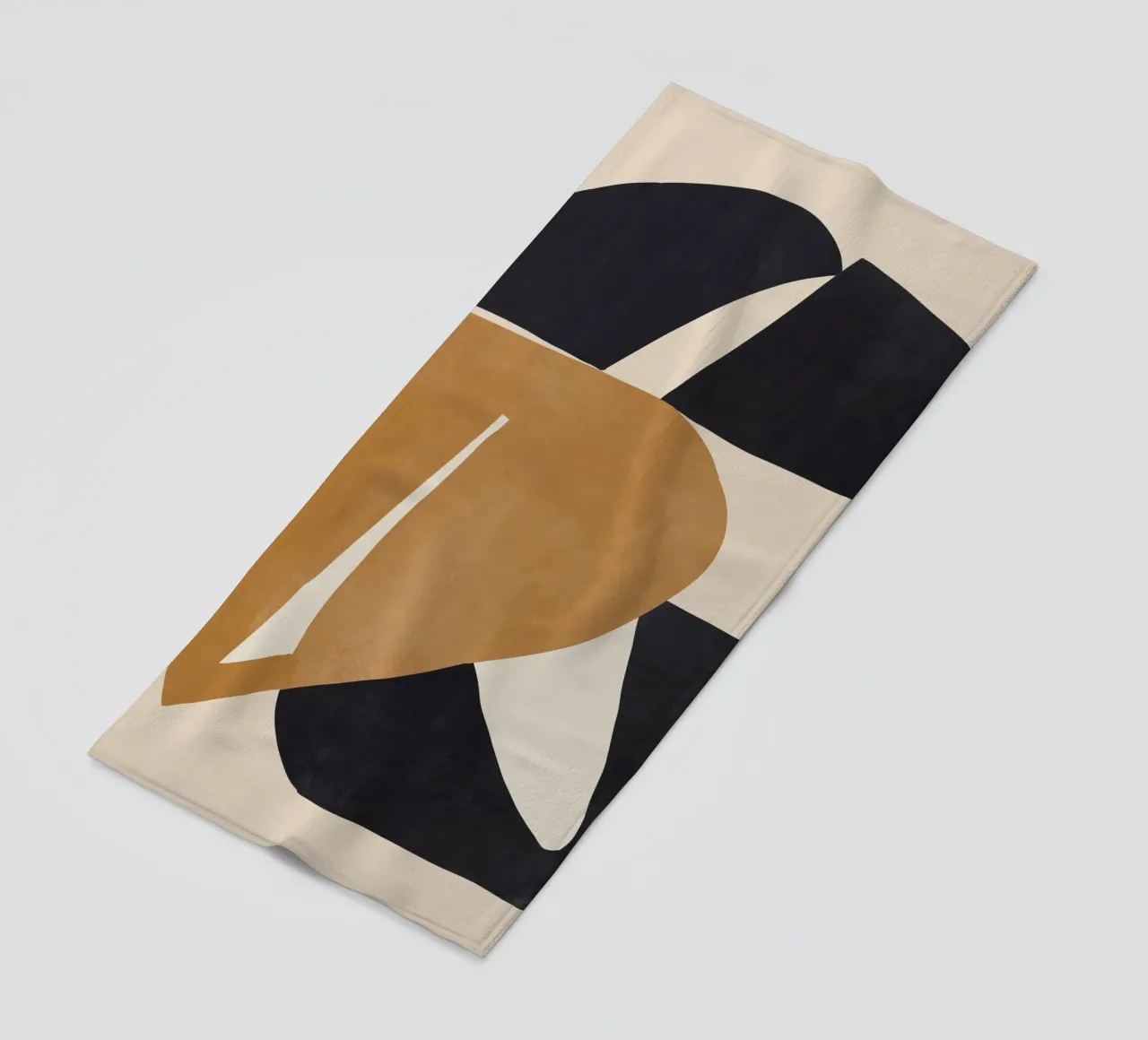 Modern Abstract Shapes 116 beach towel by ThingDesign