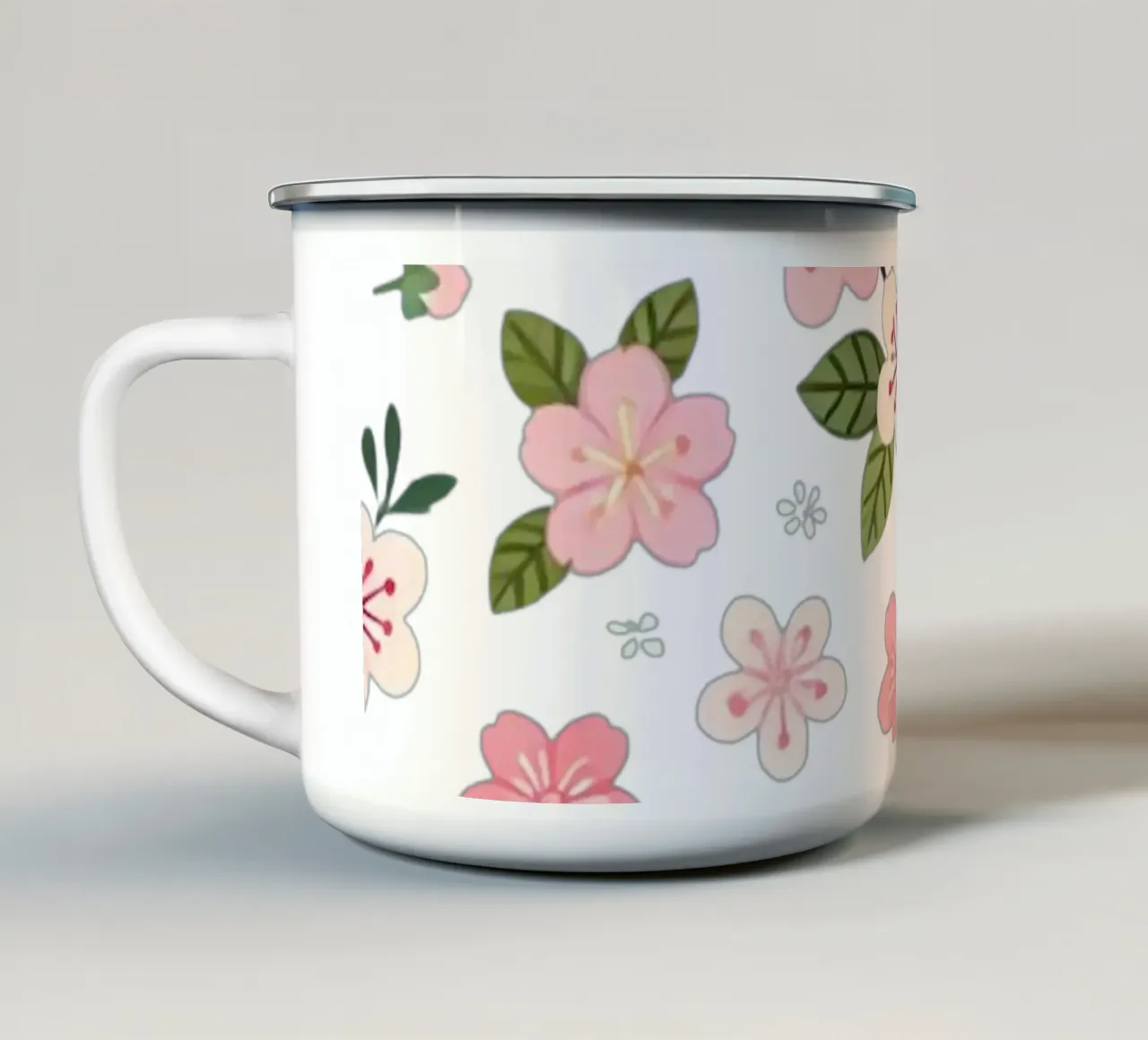 Sakura Serenity tazza in smalto da Organic Aesthetics