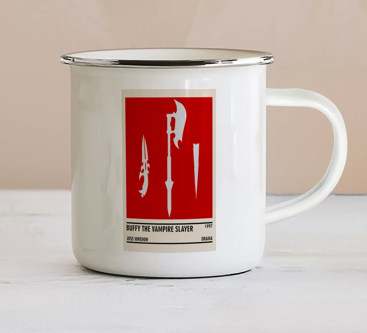 Buffy the Vampire Slayer tazza in smalto da TheArtstudio