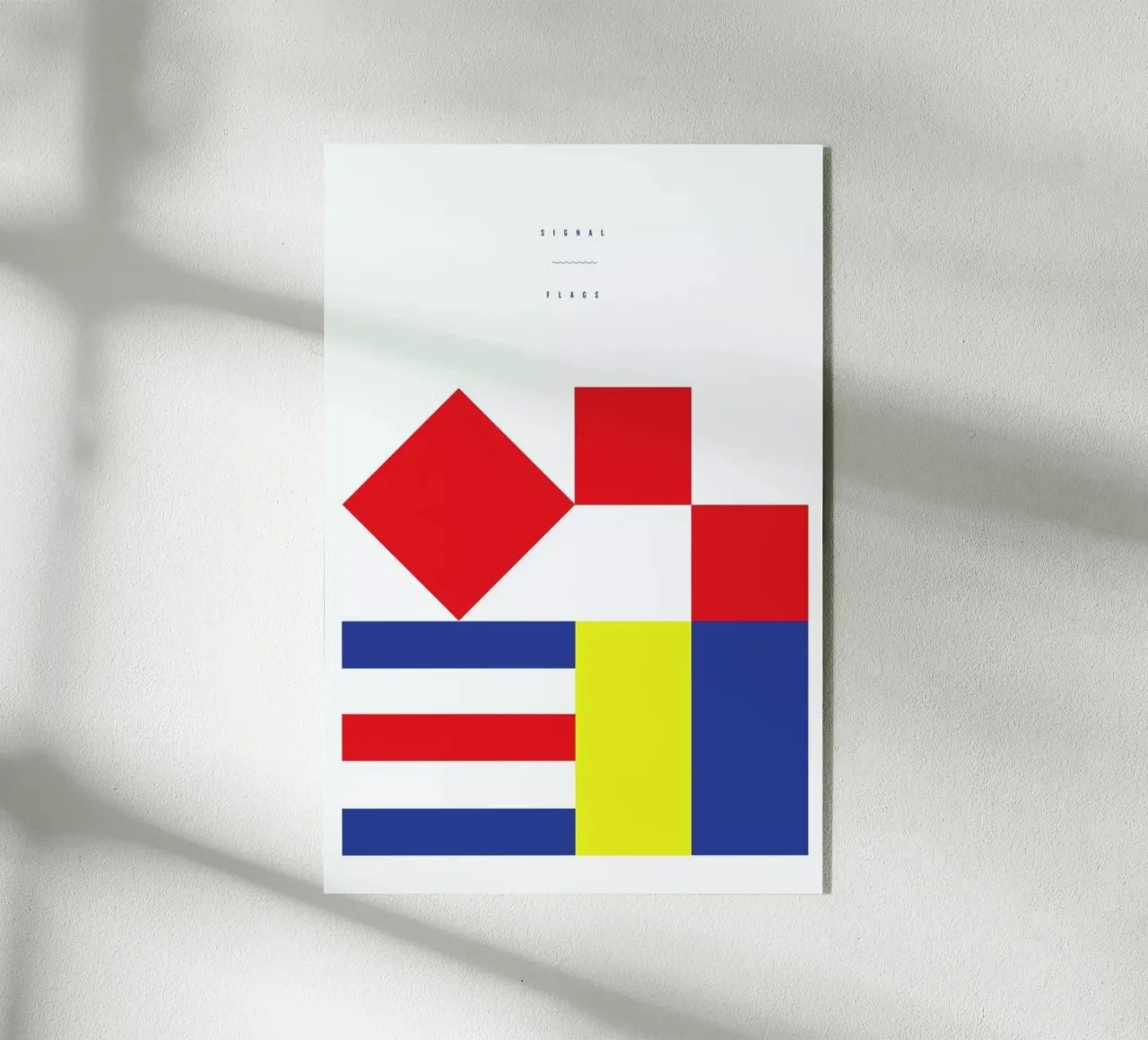 Signal Flags 1 plexiglass da Nick Barclay