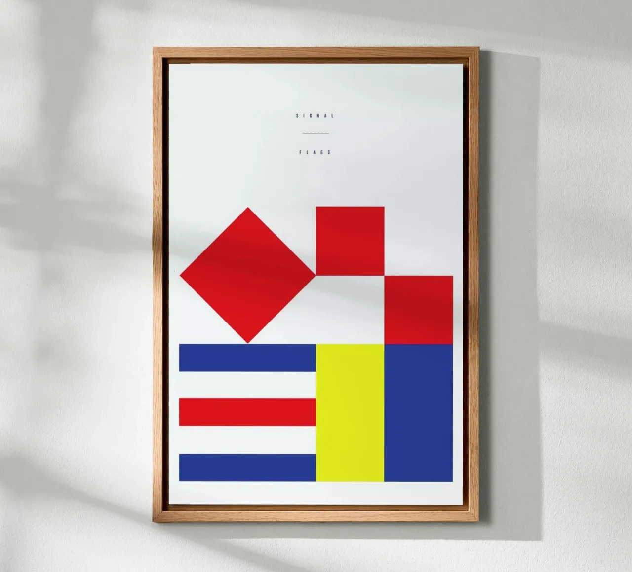 Signal Flags 1 tela con Cornice a cassetta da Nick Barclay