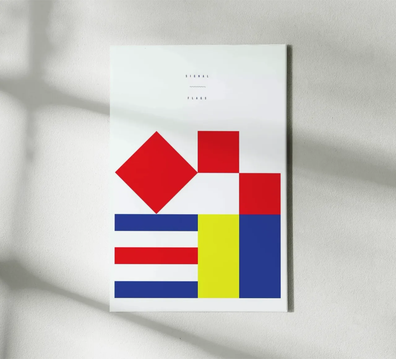 Signal Flags 1 tela con Cornice a cassetta da Nick Barclay