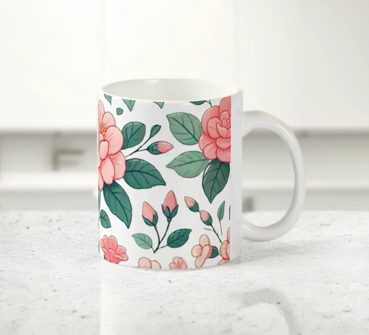 Camelia Charme keramische mok van Organic Aesthetics