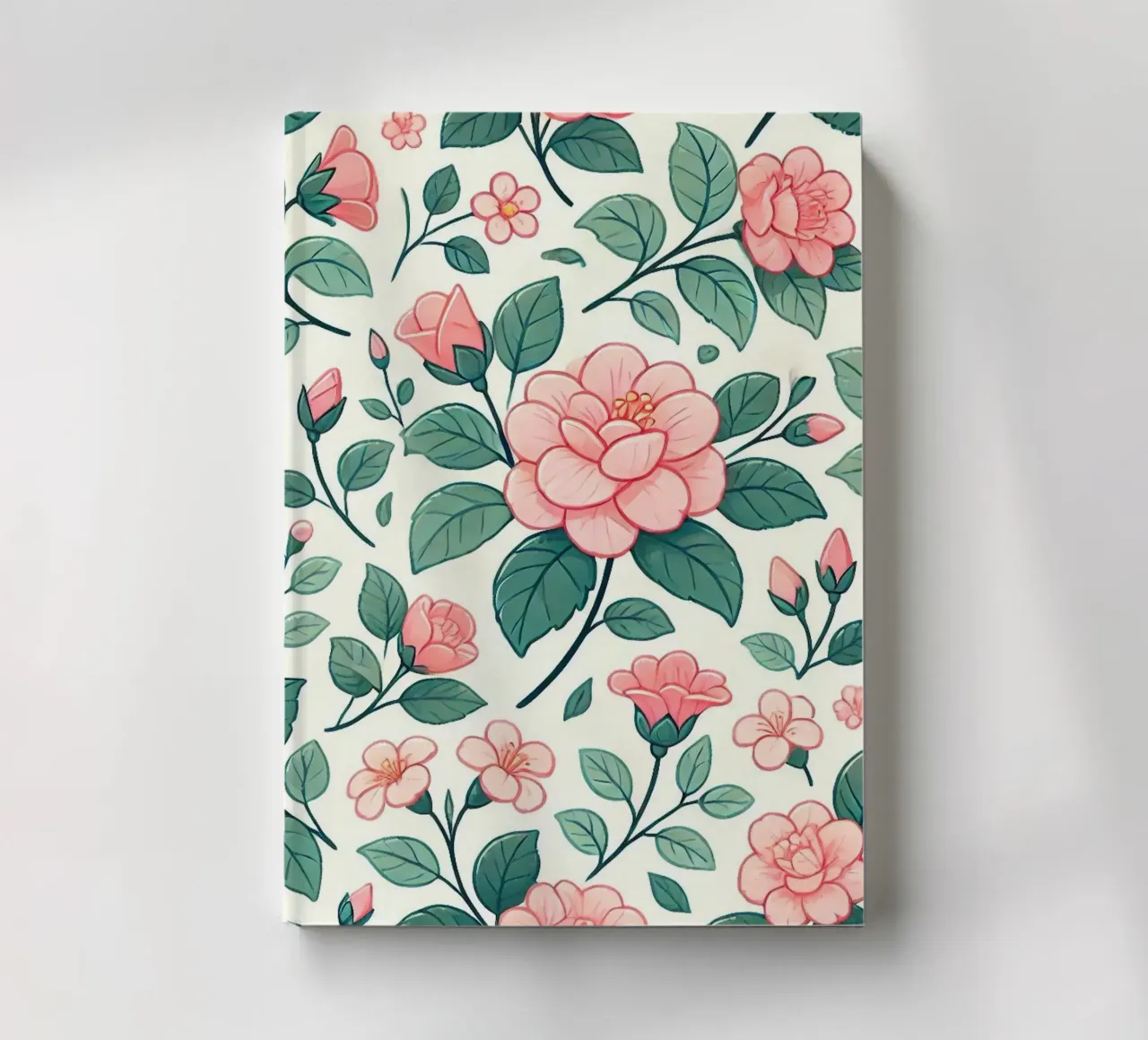 Camellia Charm notebook by Organic Aesthetics