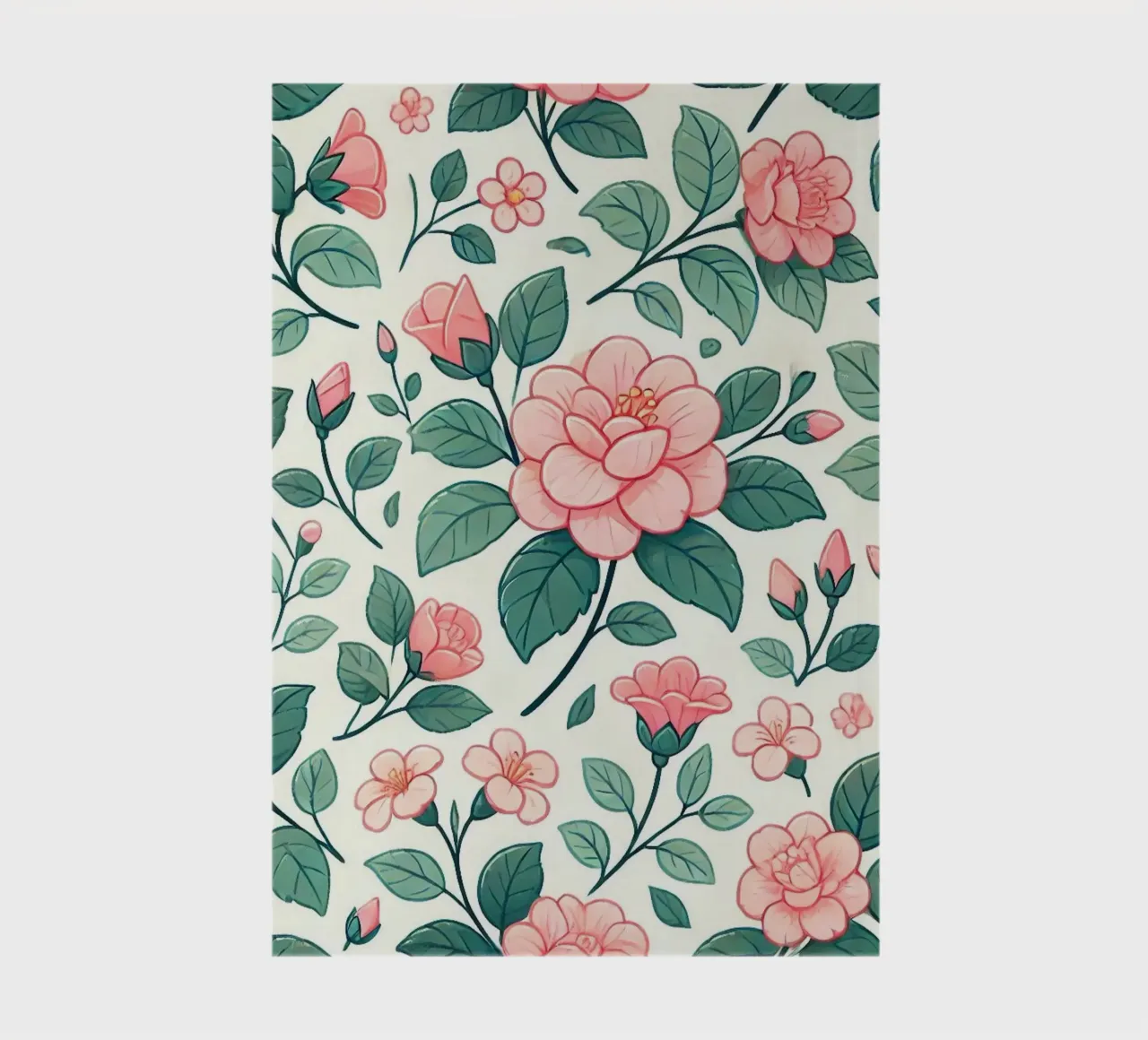Camellia Charm notebook by Organic Aesthetics