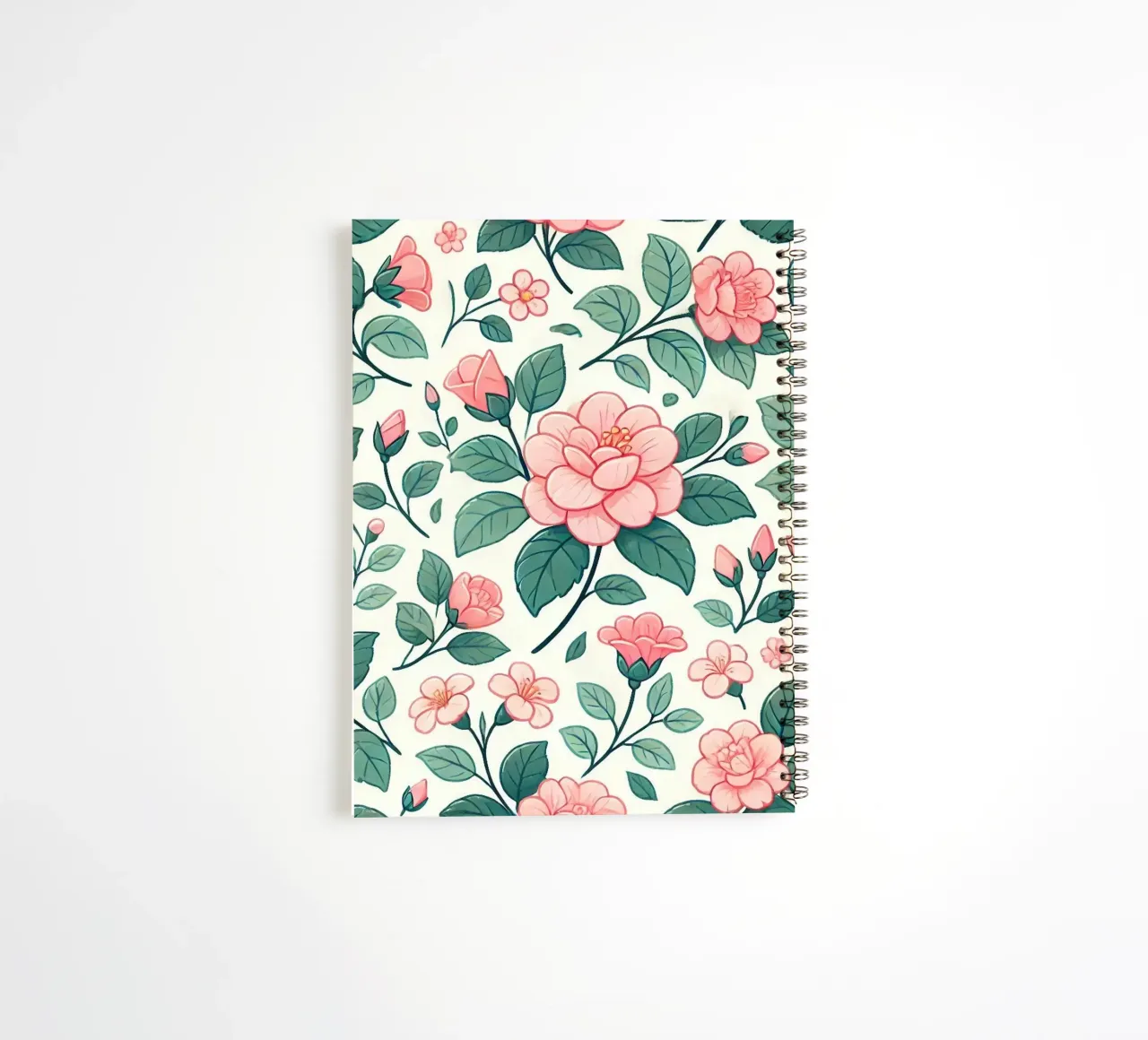 Camellia Charm spiral notebook by Organic Aesthetics