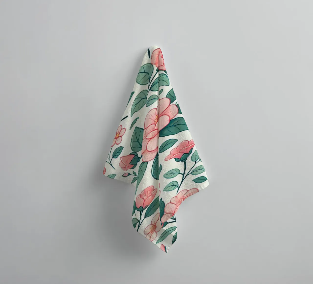 Camellia Charm towel by Organic Aesthetics