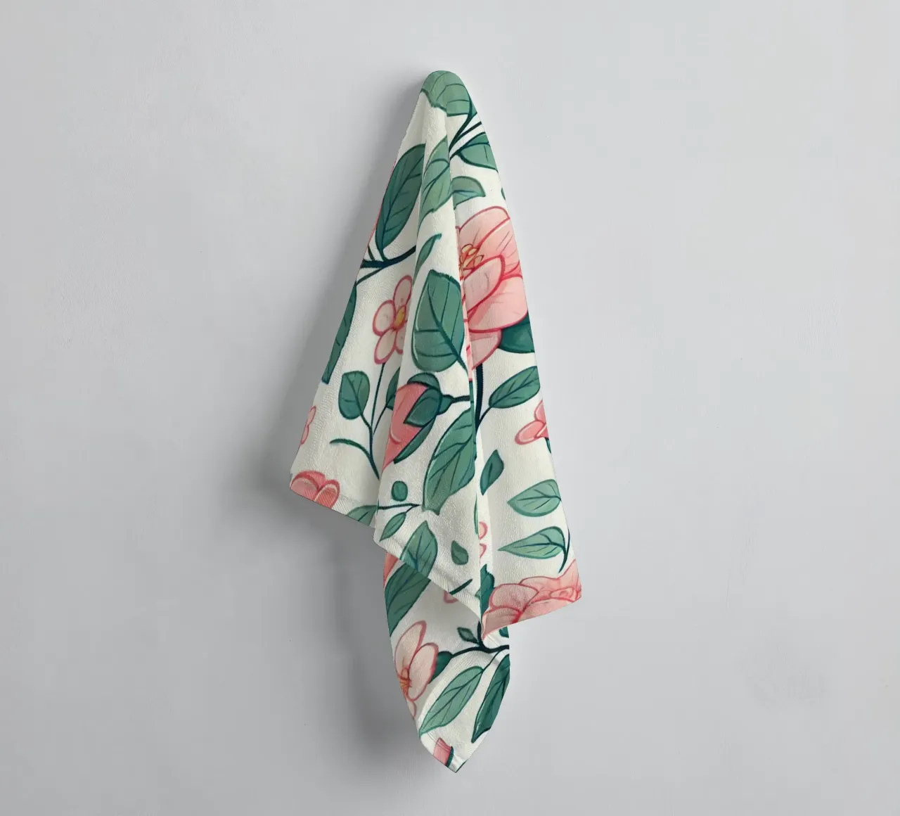 Camellia Charm towel by Organic Aesthetics