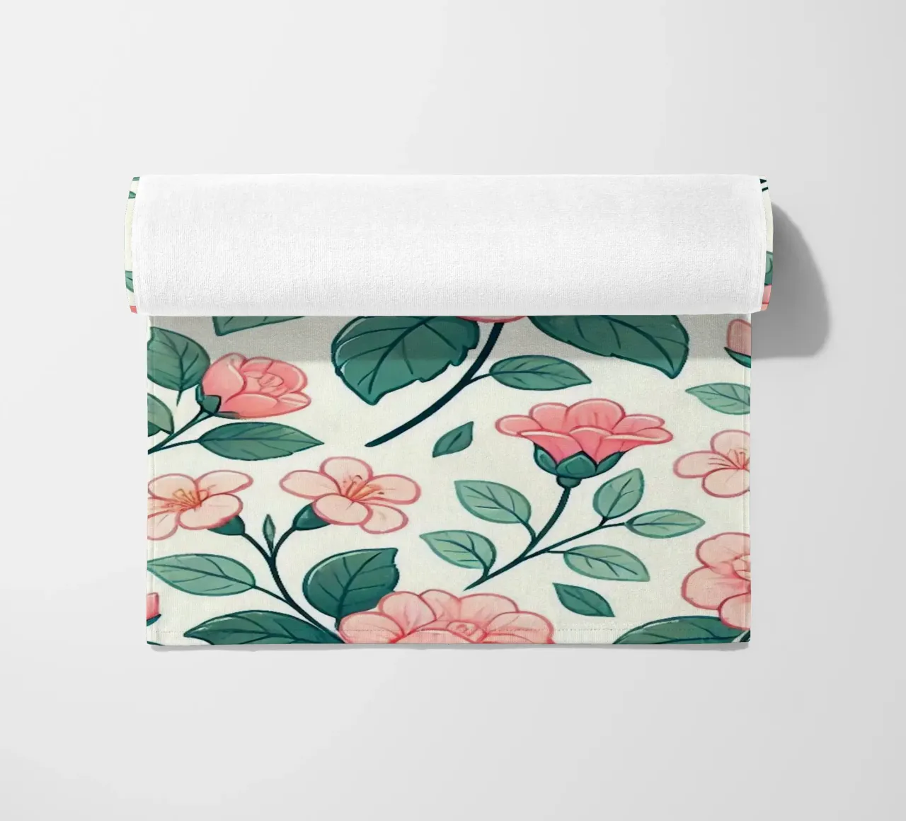 Fascino della Camelia telo mare da Organic Aesthetics