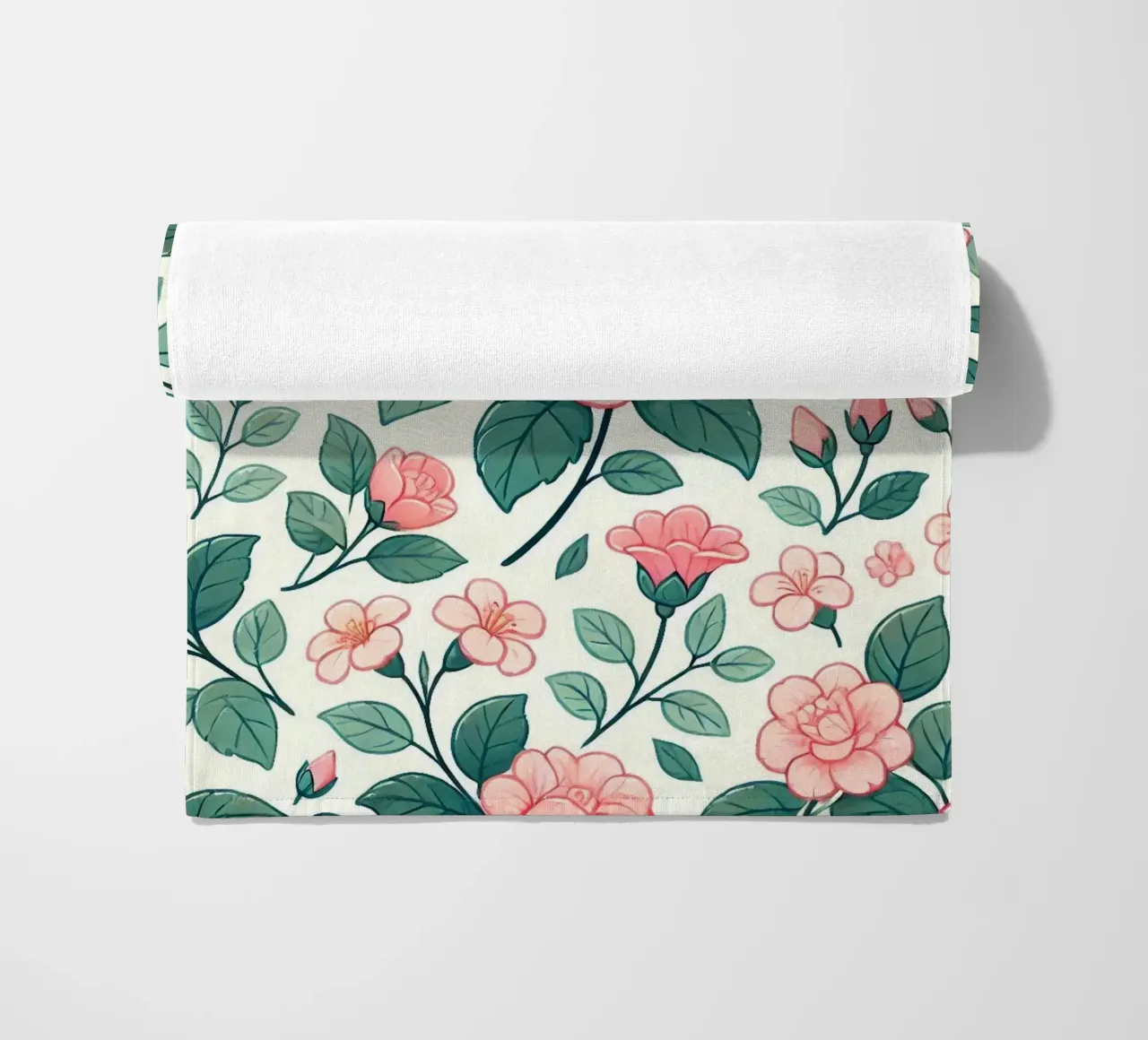 Fascino della Camelia telo mare da Organic Aesthetics