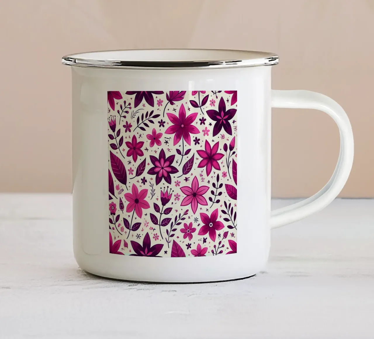 Fucsia Dreamscape tazza in smalto da Organic Aesthetics