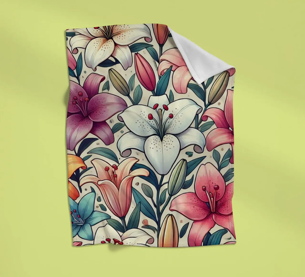 Ranuncolo Radioso coperta in pile da Organic Aesthetics