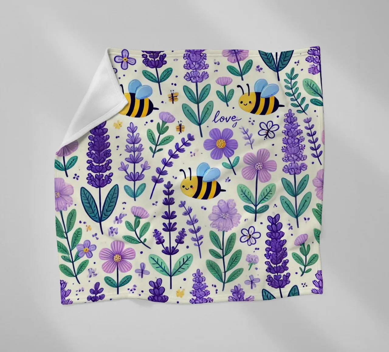 Lavender Dreams fleece blanket by Organic Aesthetics