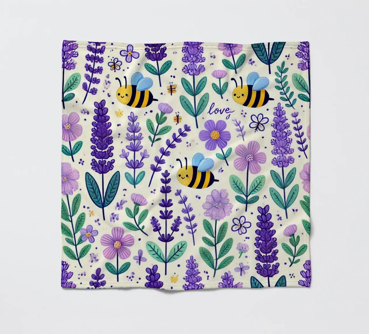 Lavender Dreams fleece blanket by Organic Aesthetics