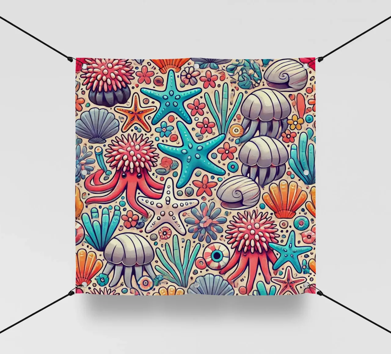 Anemone Allure telo in pvc da Organic Aesthetics