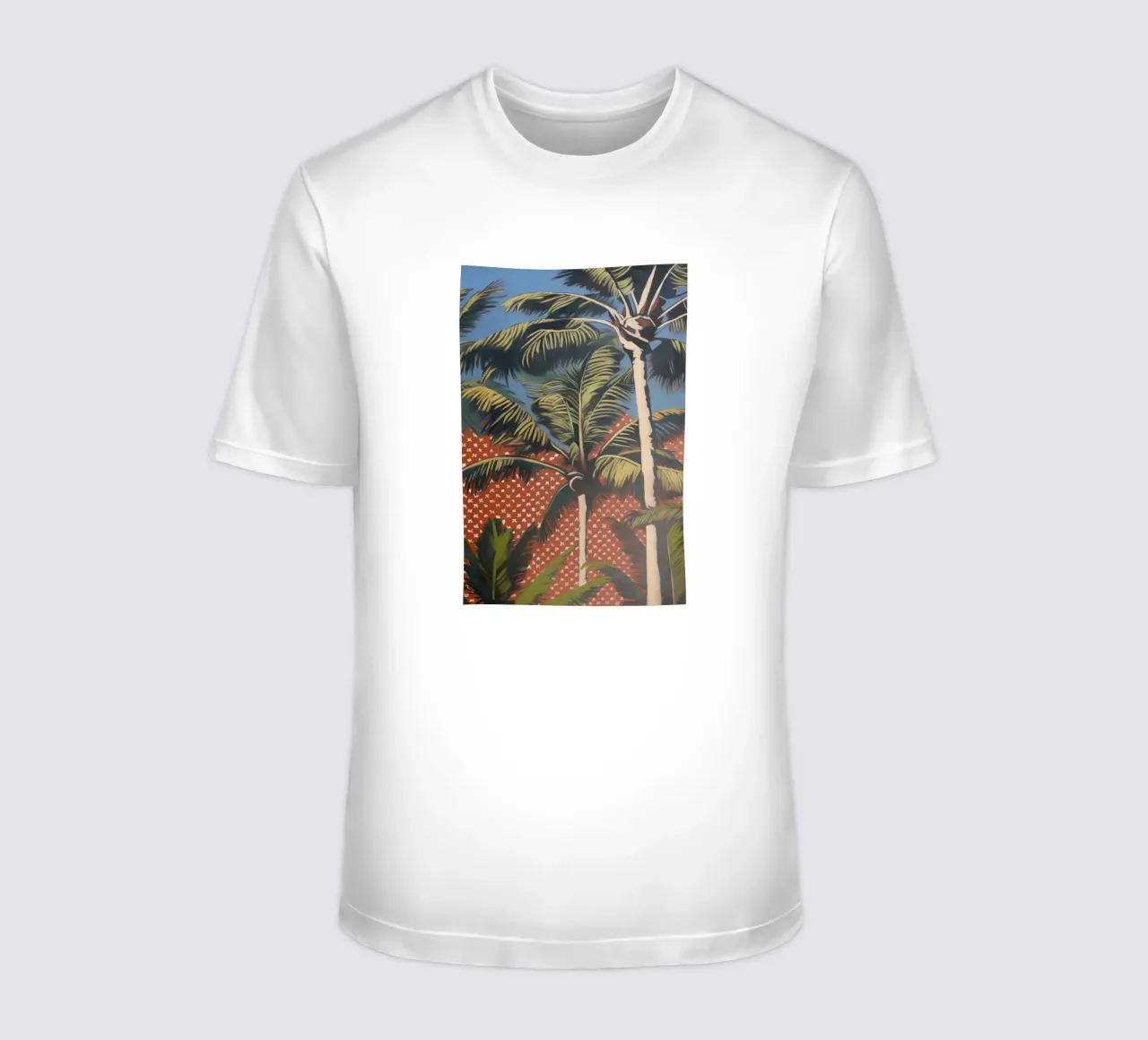Living palms popart t-shirt by Carinaprint