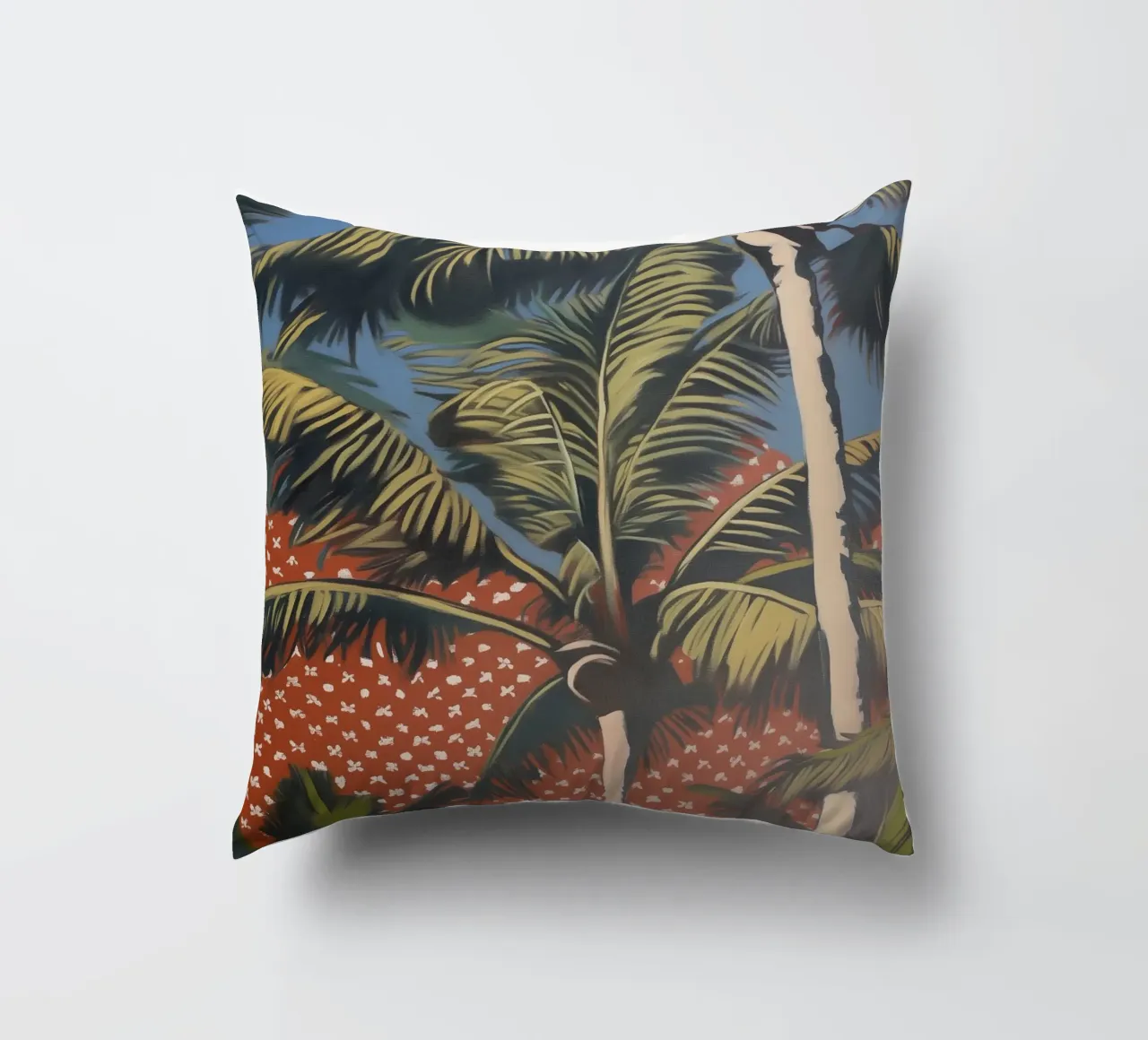Palme viventi popart cuscino da Carinaprint