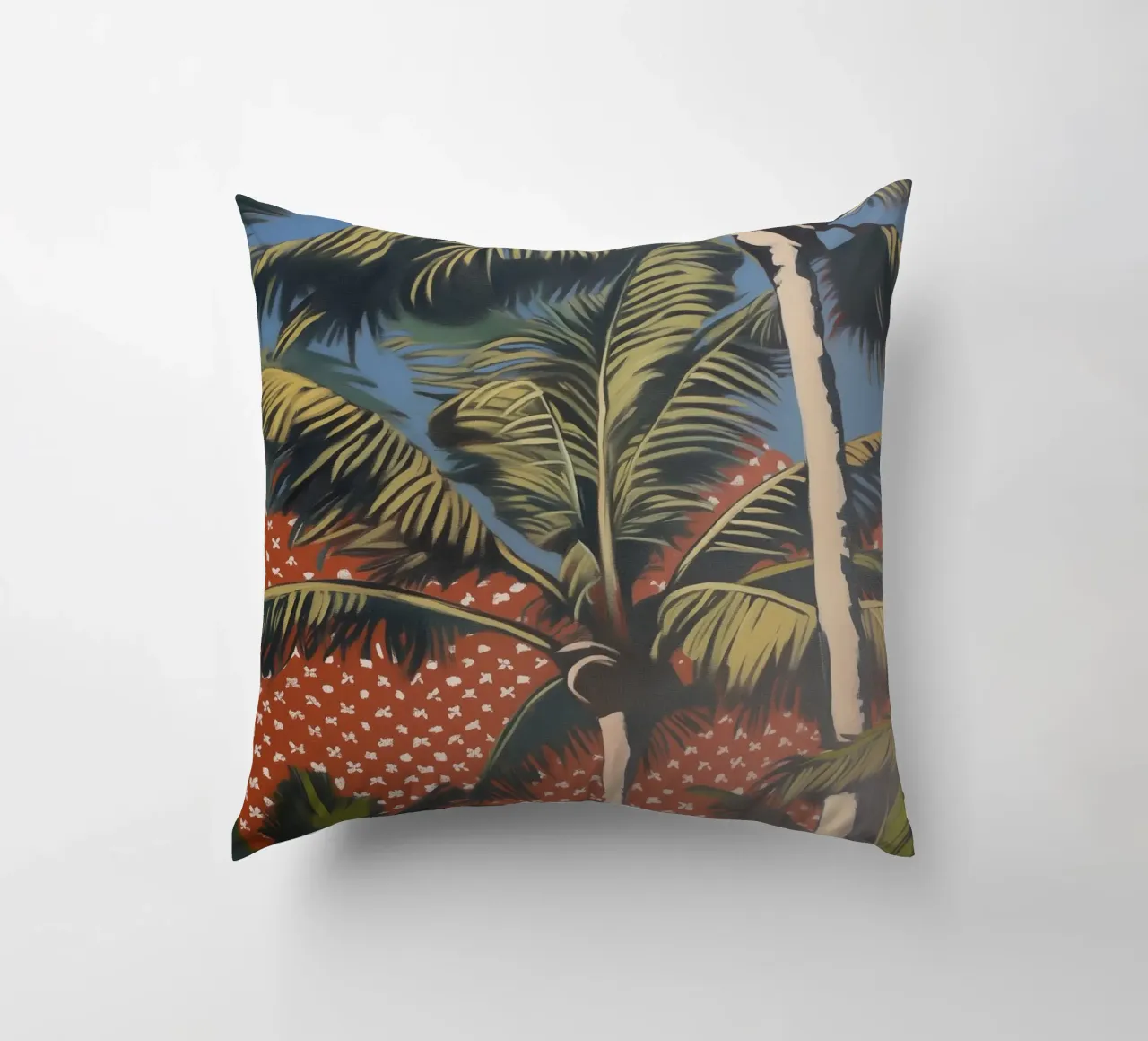 Palme viventi popart cuscino da Carinaprint