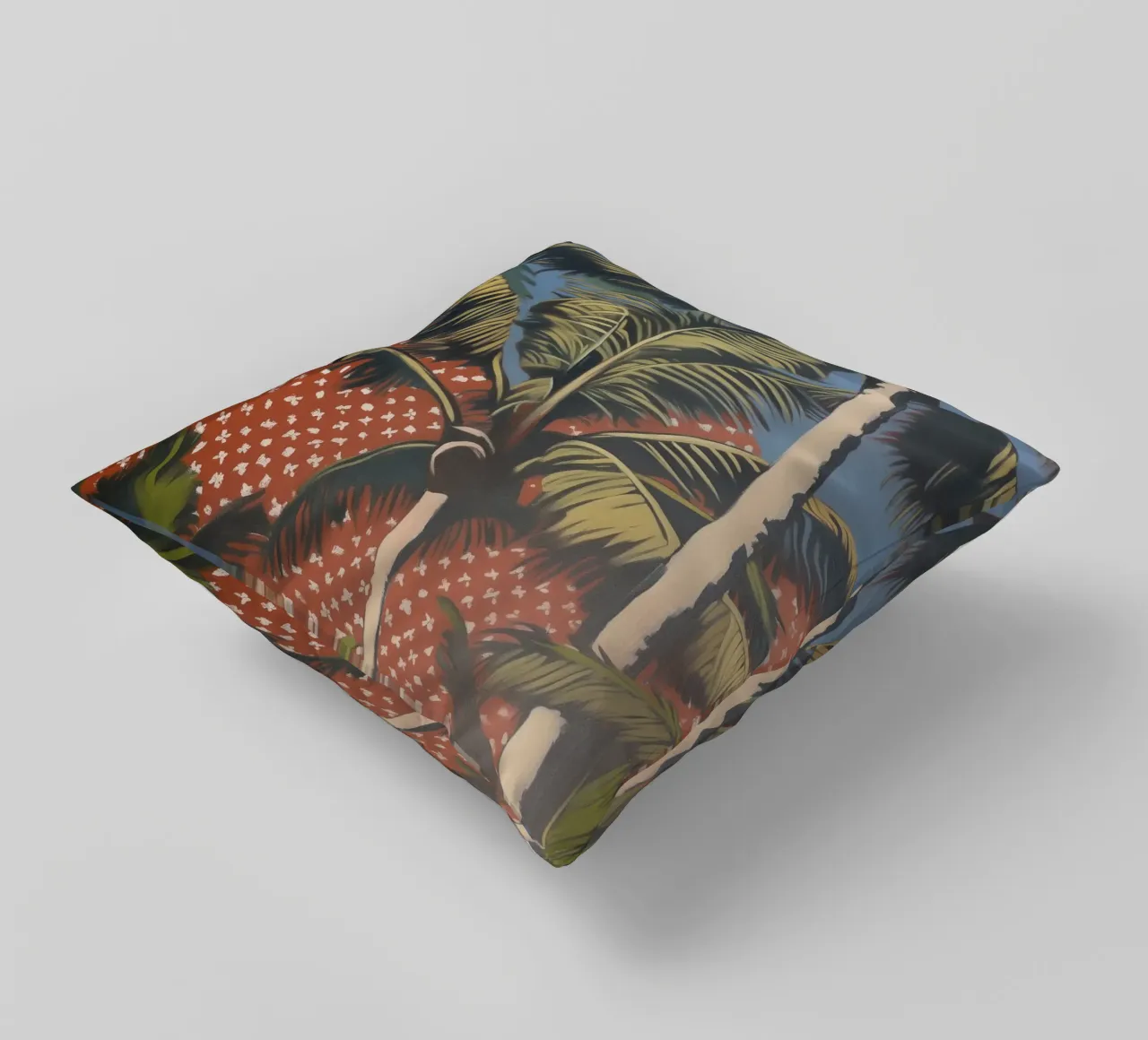 Palme viventi popart cuscino da Carinaprint