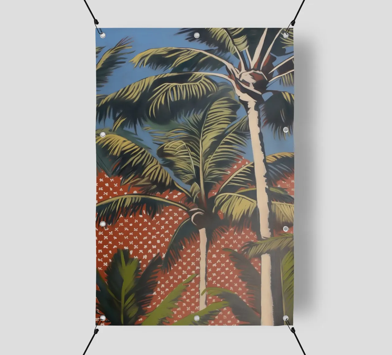 Palme viventi popart telo in pvc da Carinaprint