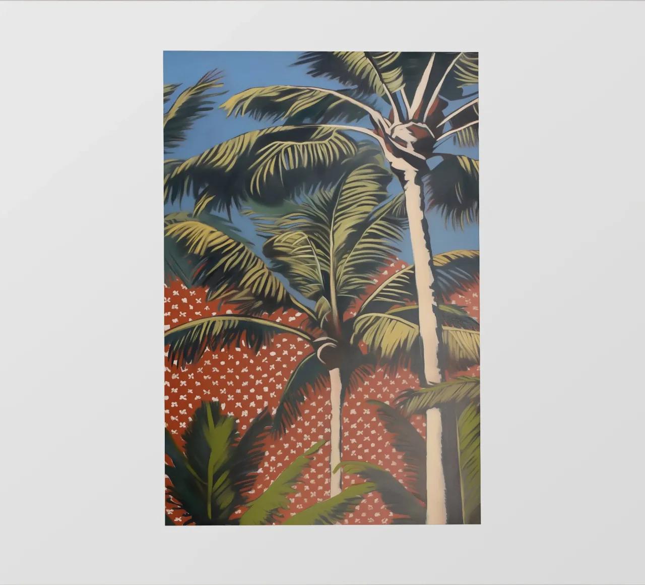 Palme viventi popart telo in pvc da Carinaprint