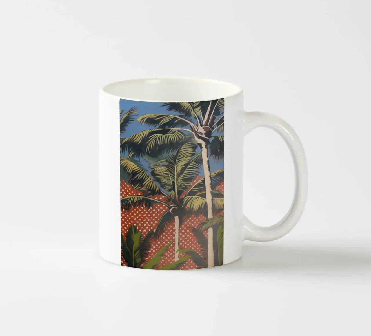 Palme viventi popart tazza in ceramica da Carinaprint