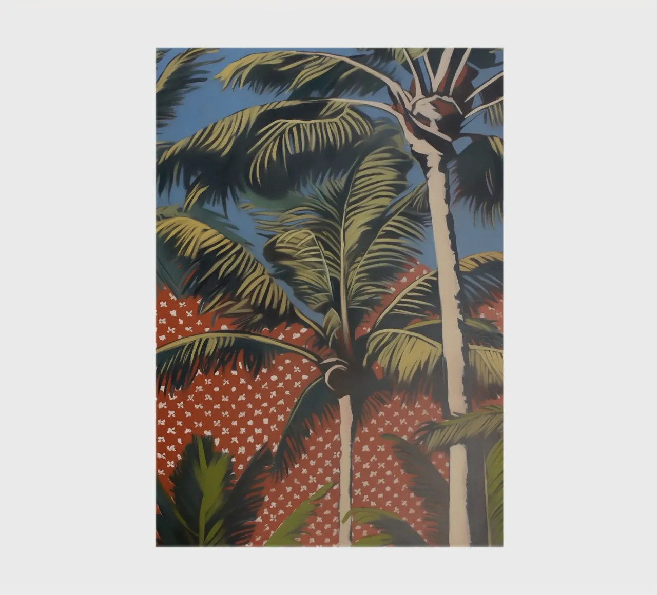 Levende palmen popart notitieboek van Carinaprint