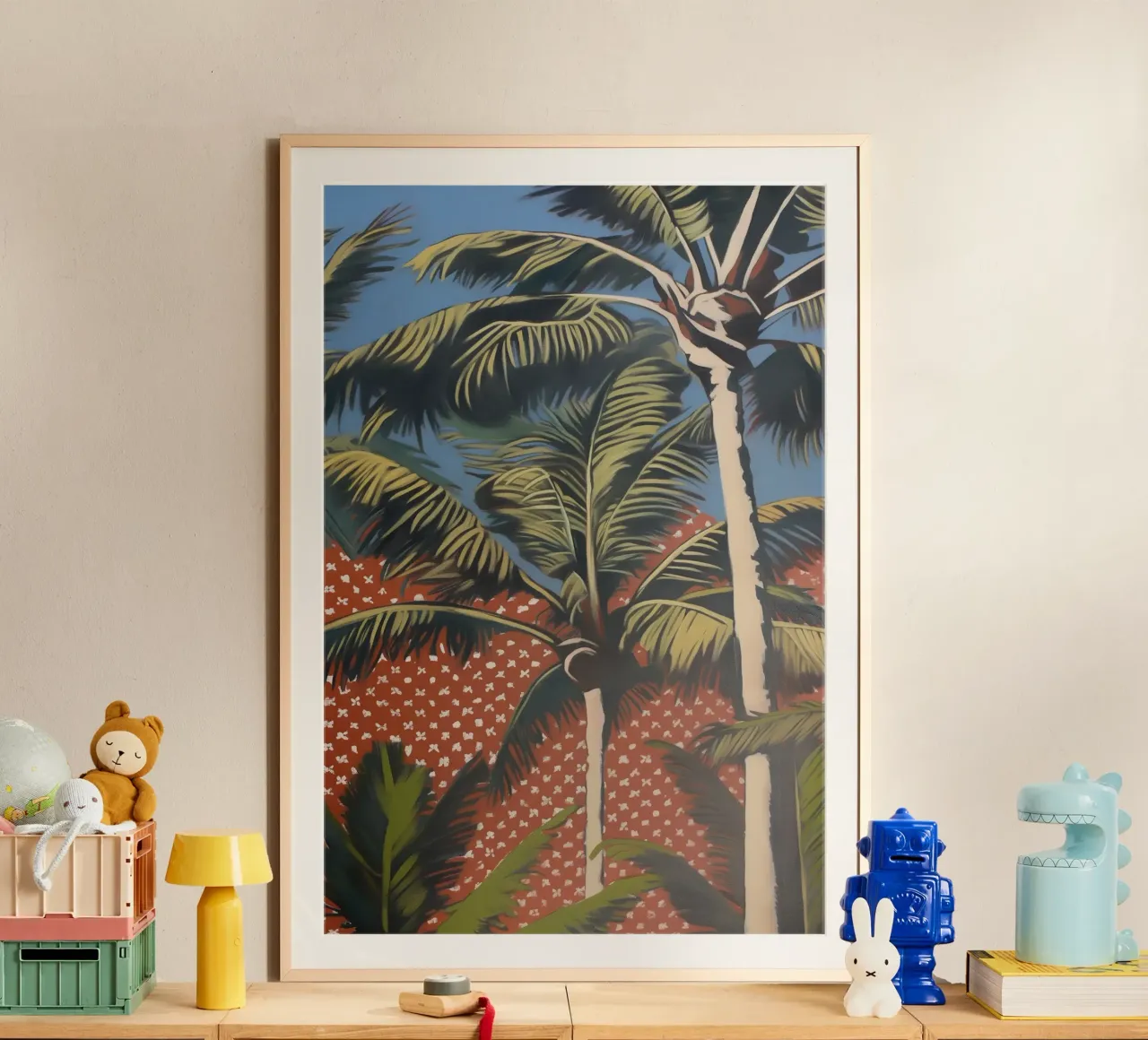 Palme viventi popart carta hahnemühle da Carinaprint