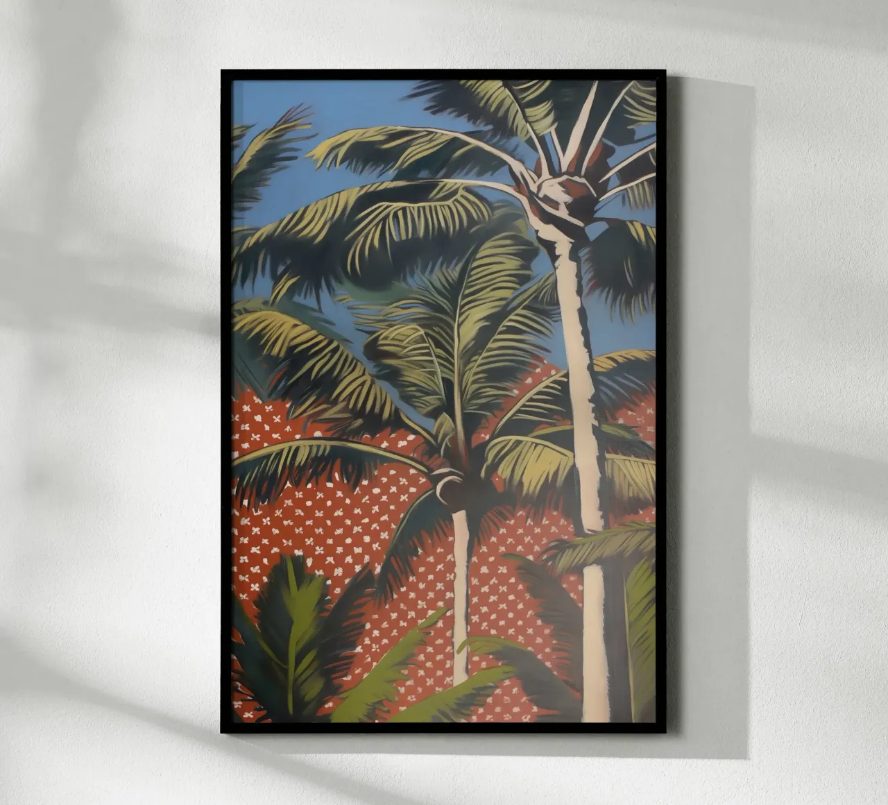 Palme viventi popart poster con telaio in legno da Carinaprint