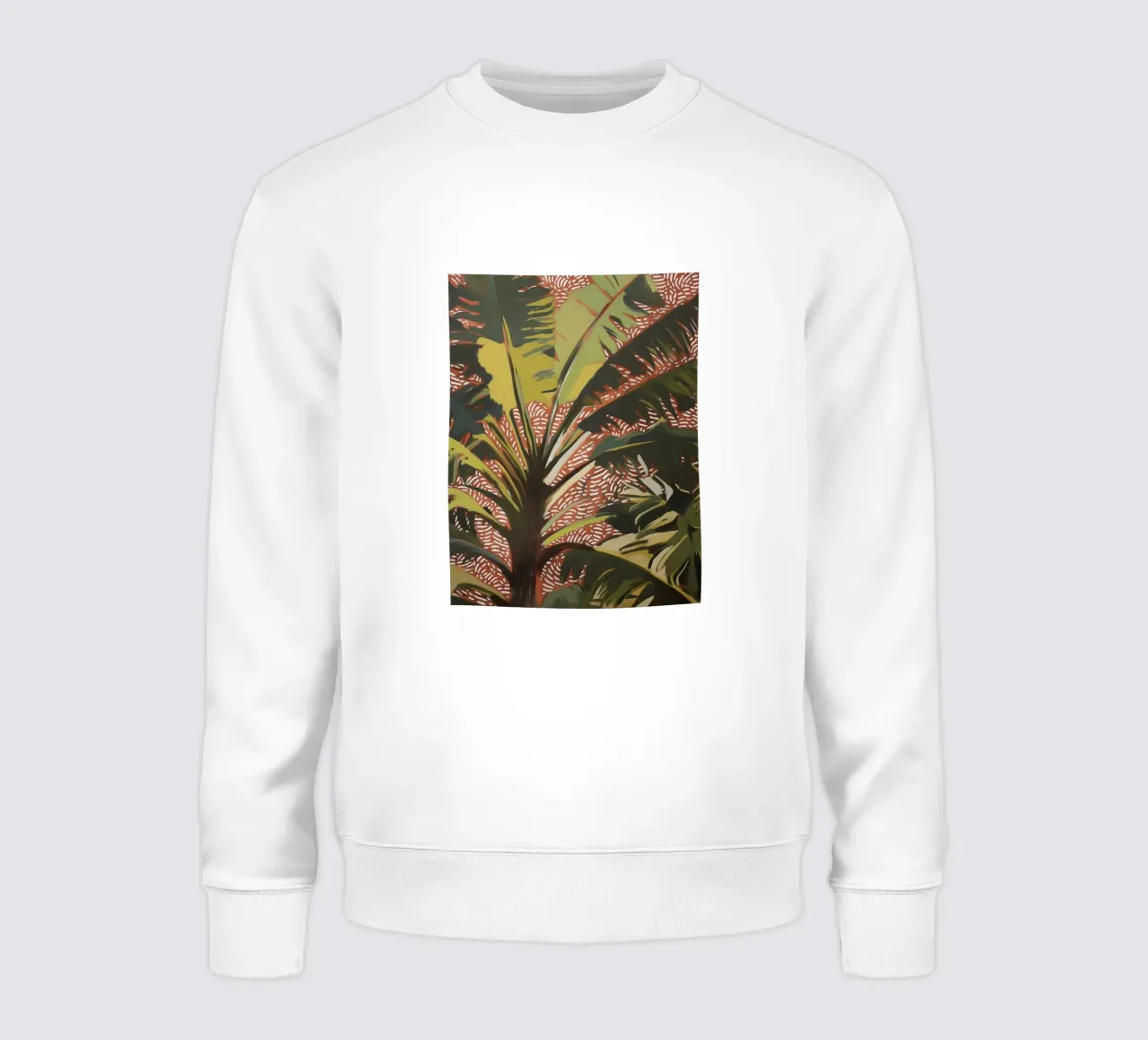Nature Palm trees in the wind sweatshirt by Carinaprint