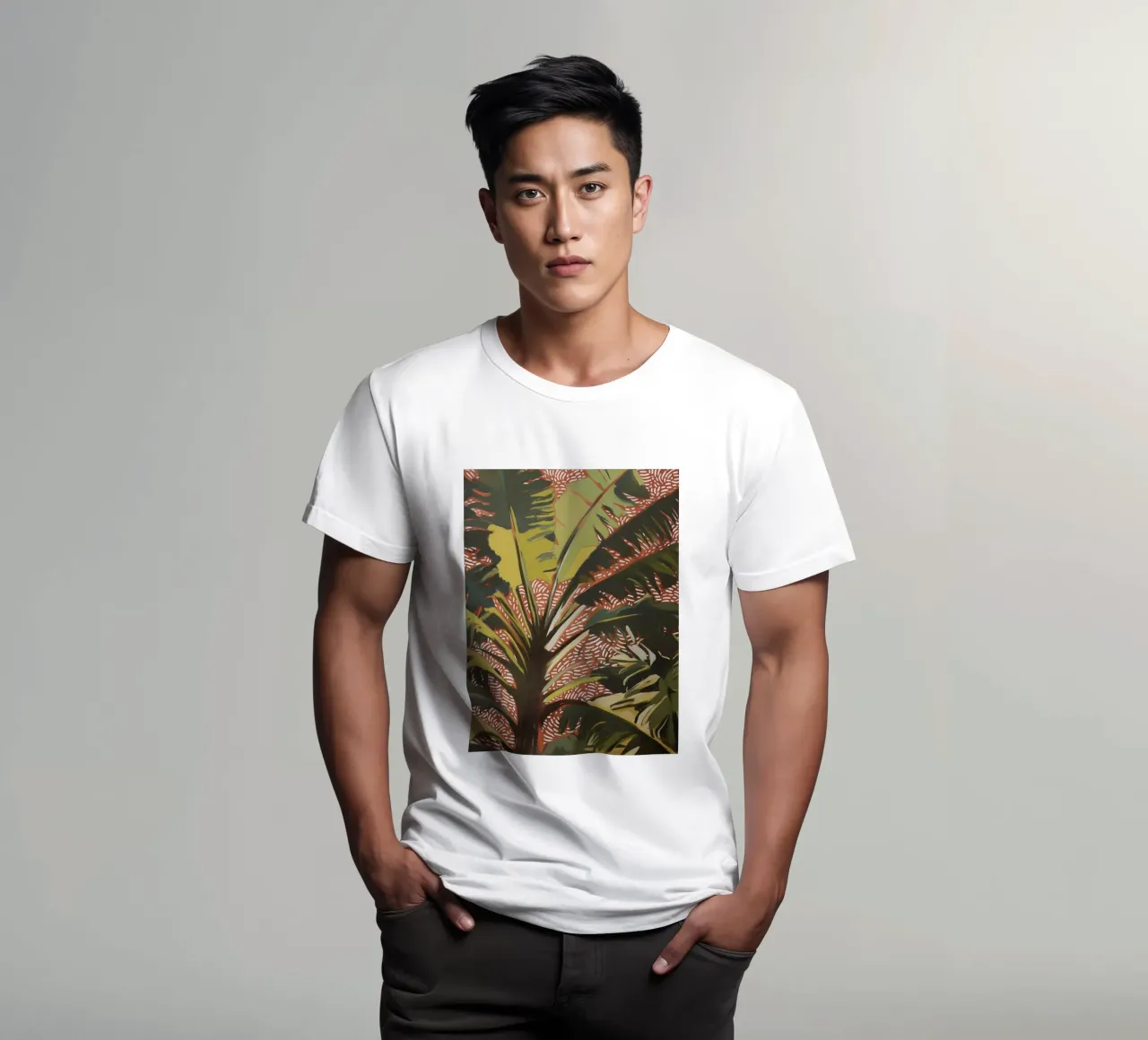 Nature Palm trees in the wind t-shirt by Carinaprint