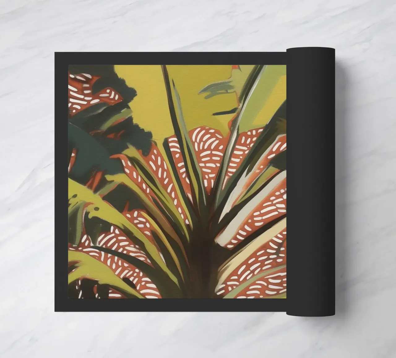 Nature Palm trees in the wind doormat by Carinaprint