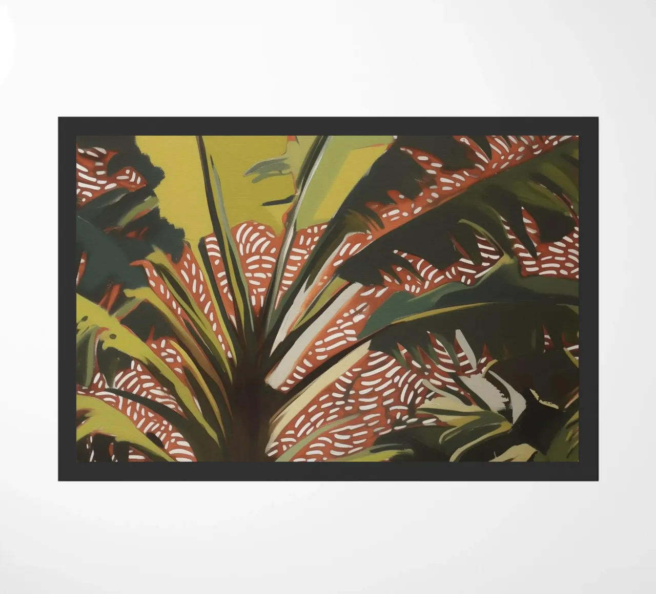 Nature Palm trees in the wind doormat by Carinaprint