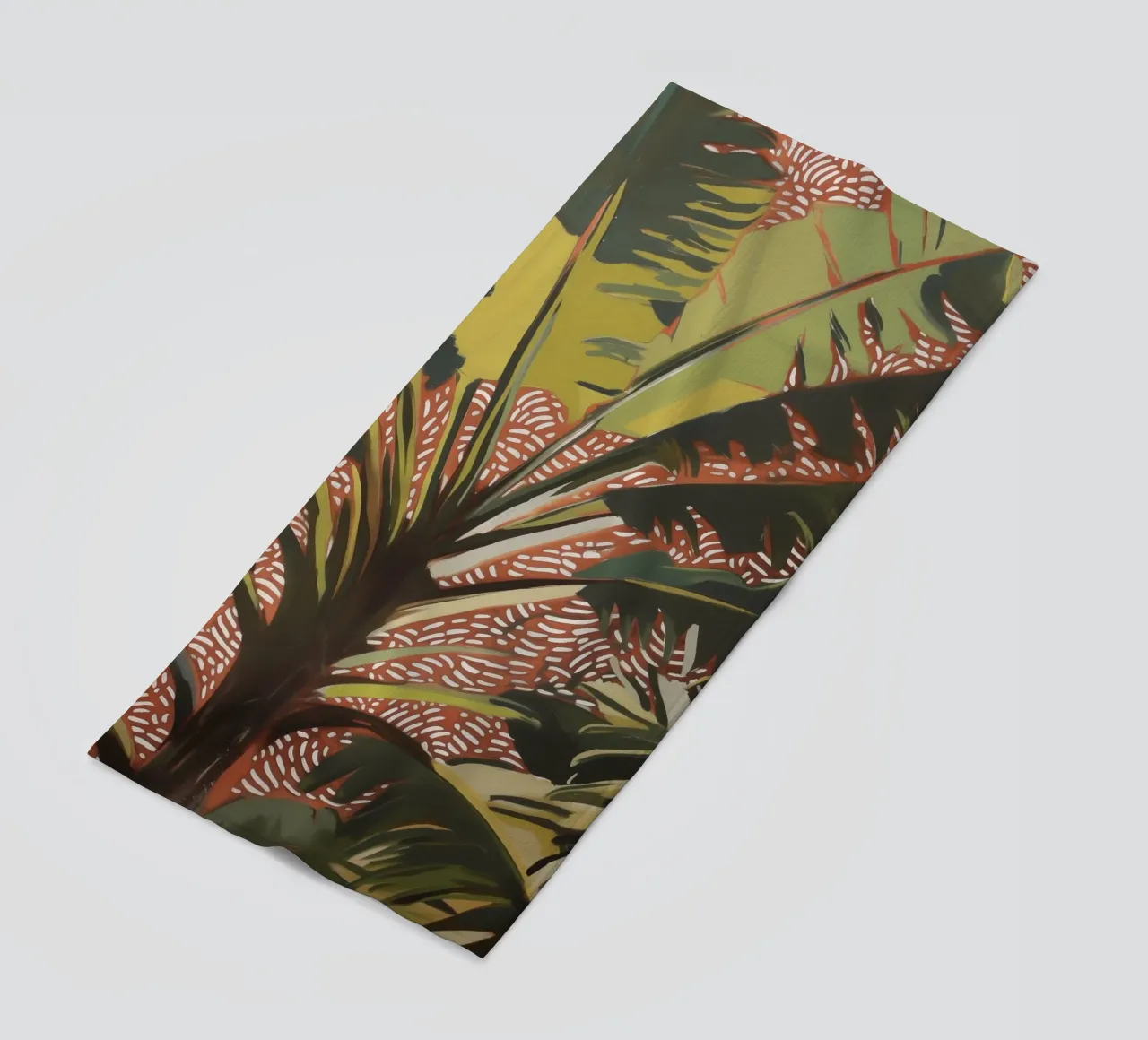 Nature Palm trees in the wind beach towel by Carinaprint