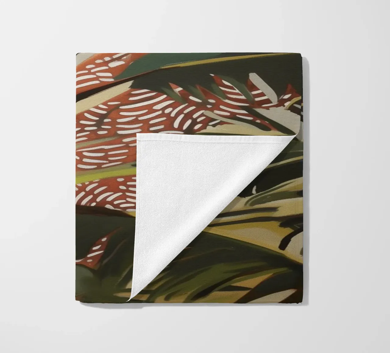 Nature Palm trees in the wind beach towel by Carinaprint