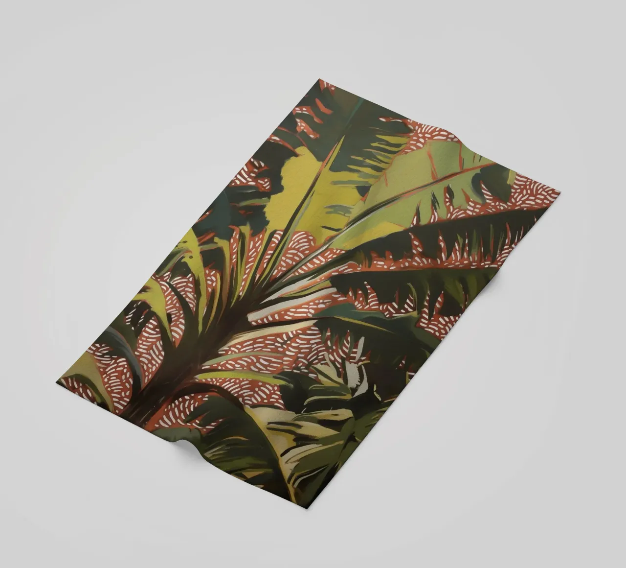 Nature Palm trees in the wind beach towel by Carinaprint