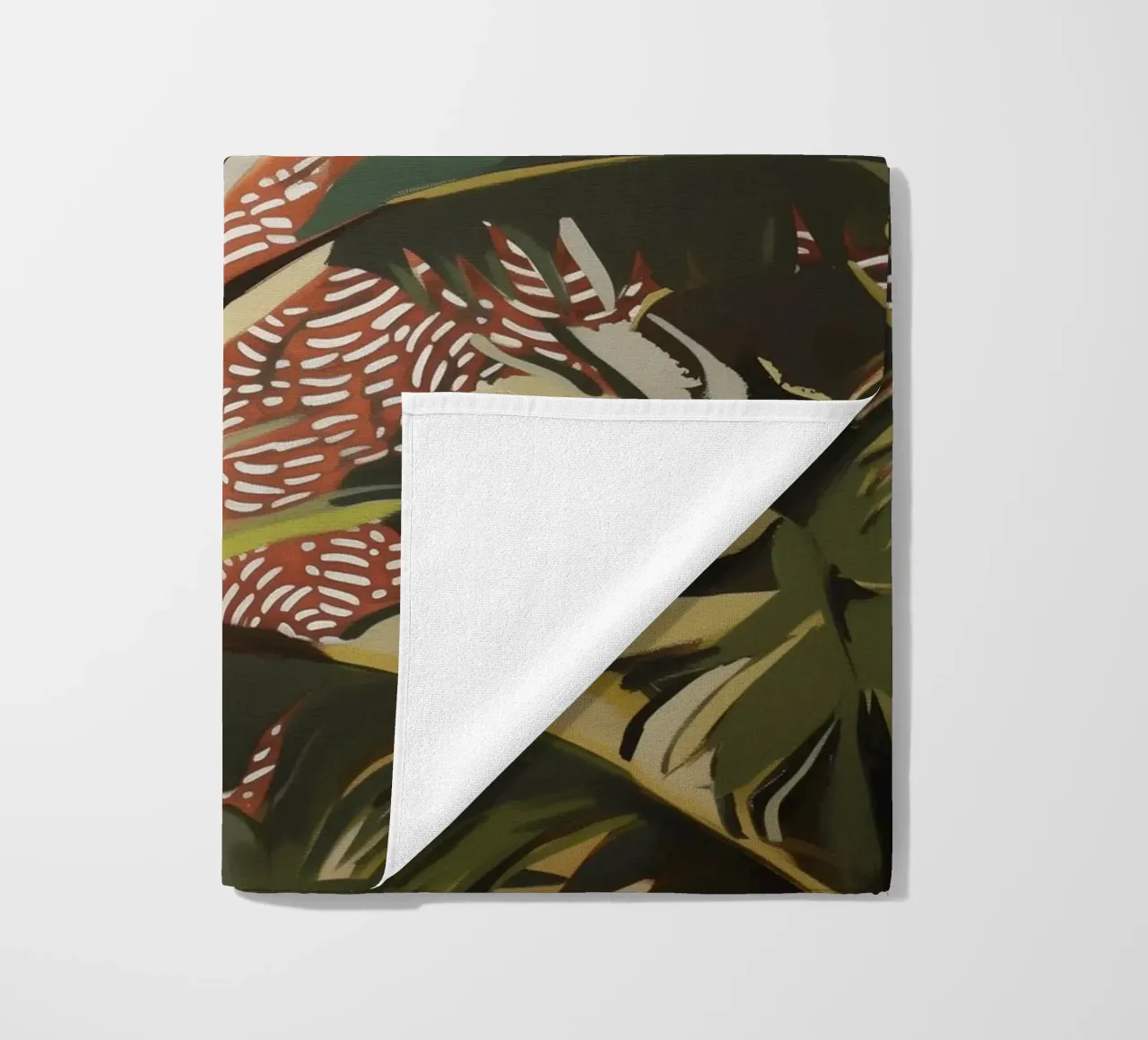 Nature Palm trees in the wind beach towel by Carinaprint