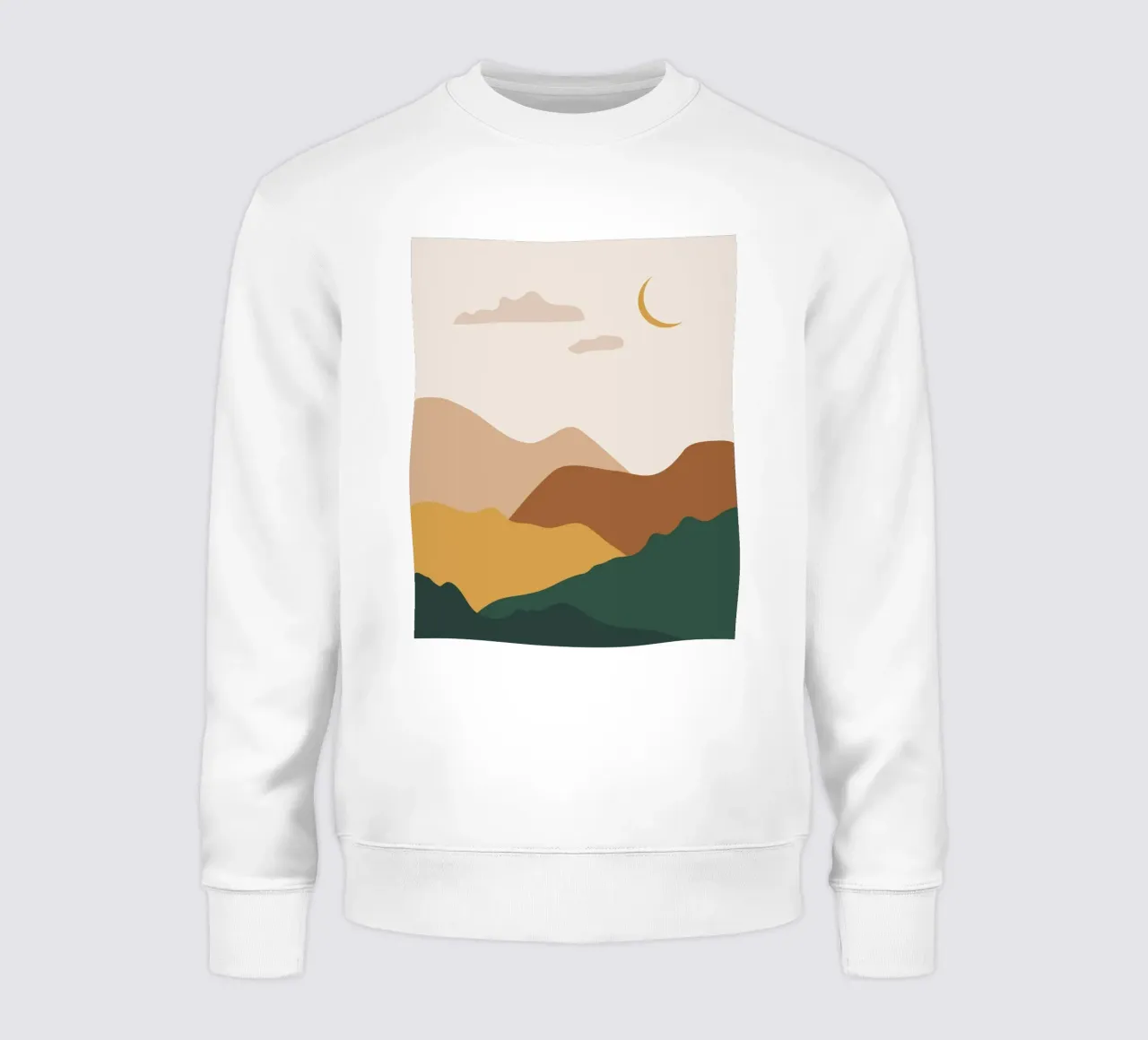 Paesaggio di metà secolo felpa da IamHomeStudio