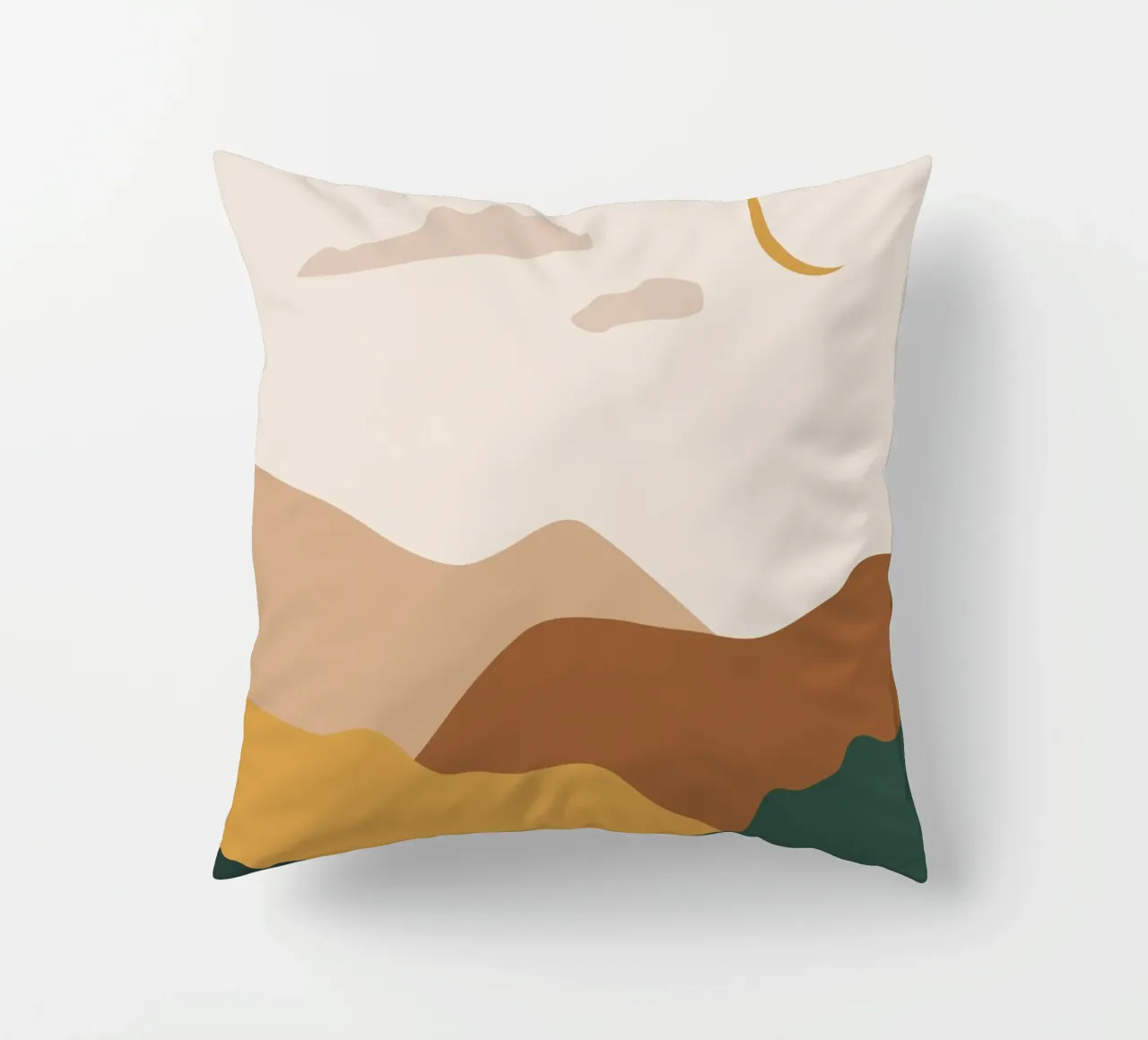 Paesaggio di metà secolo cuscino da IamHomeStudio